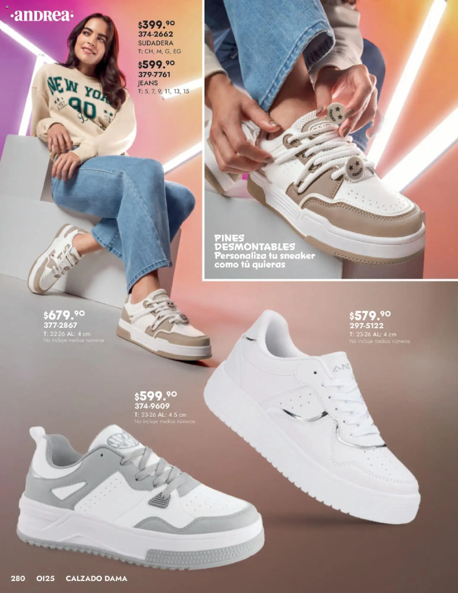 Nuevas ofertas de Andrea válidas en toda la República Mexicana desde el 24.08.2025. ¡Encuentra las mejores ofertas en Andrea - Catálogo Calzado Dama! | Página: 280