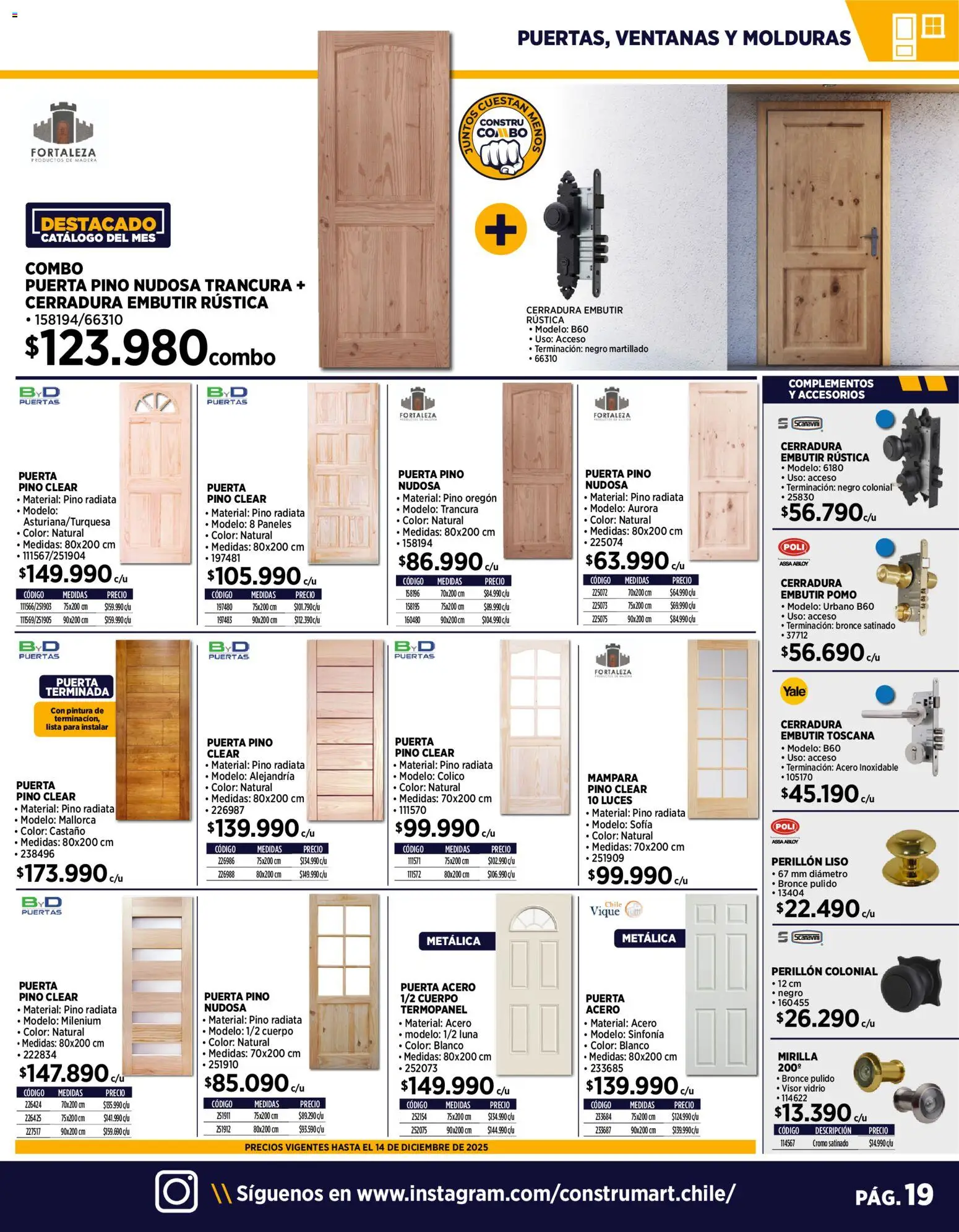 Construmart ofertas  │ válido desde el 10.12.2025 | Página: 19 | Productos: Cerradura, Pintura
