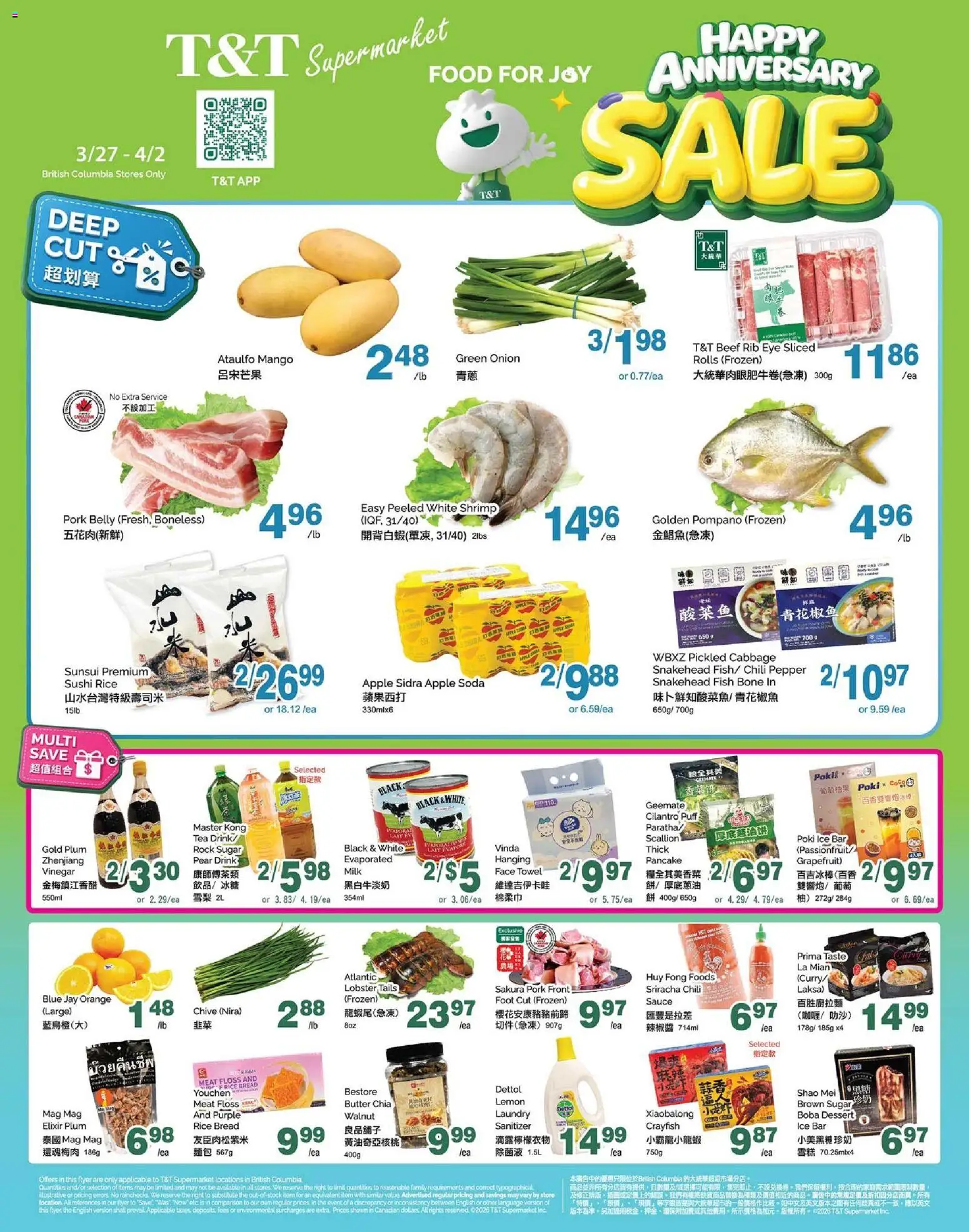 T&T Supermarket flyer valid from 27.03.2026 | Page: 1
