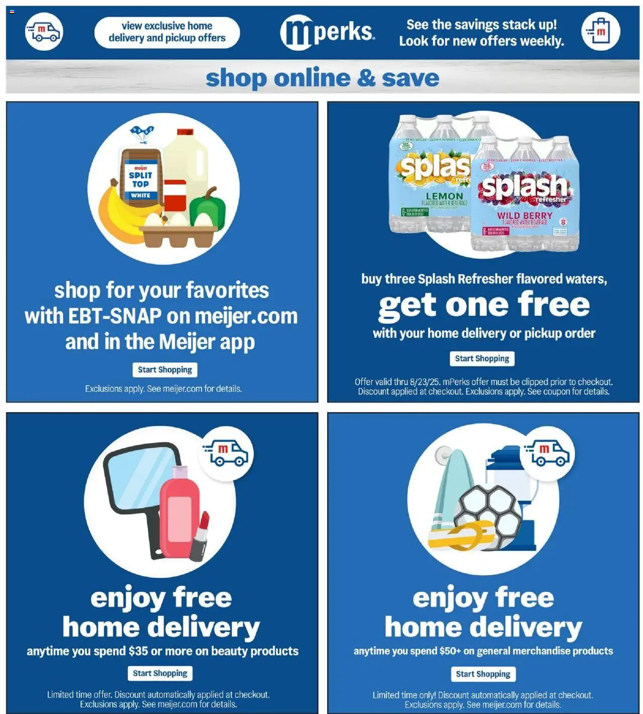 Meijer Weekly Ad - valid from 10.08.2025 | Page: 38 | Products: Water, Sugar, Lemon