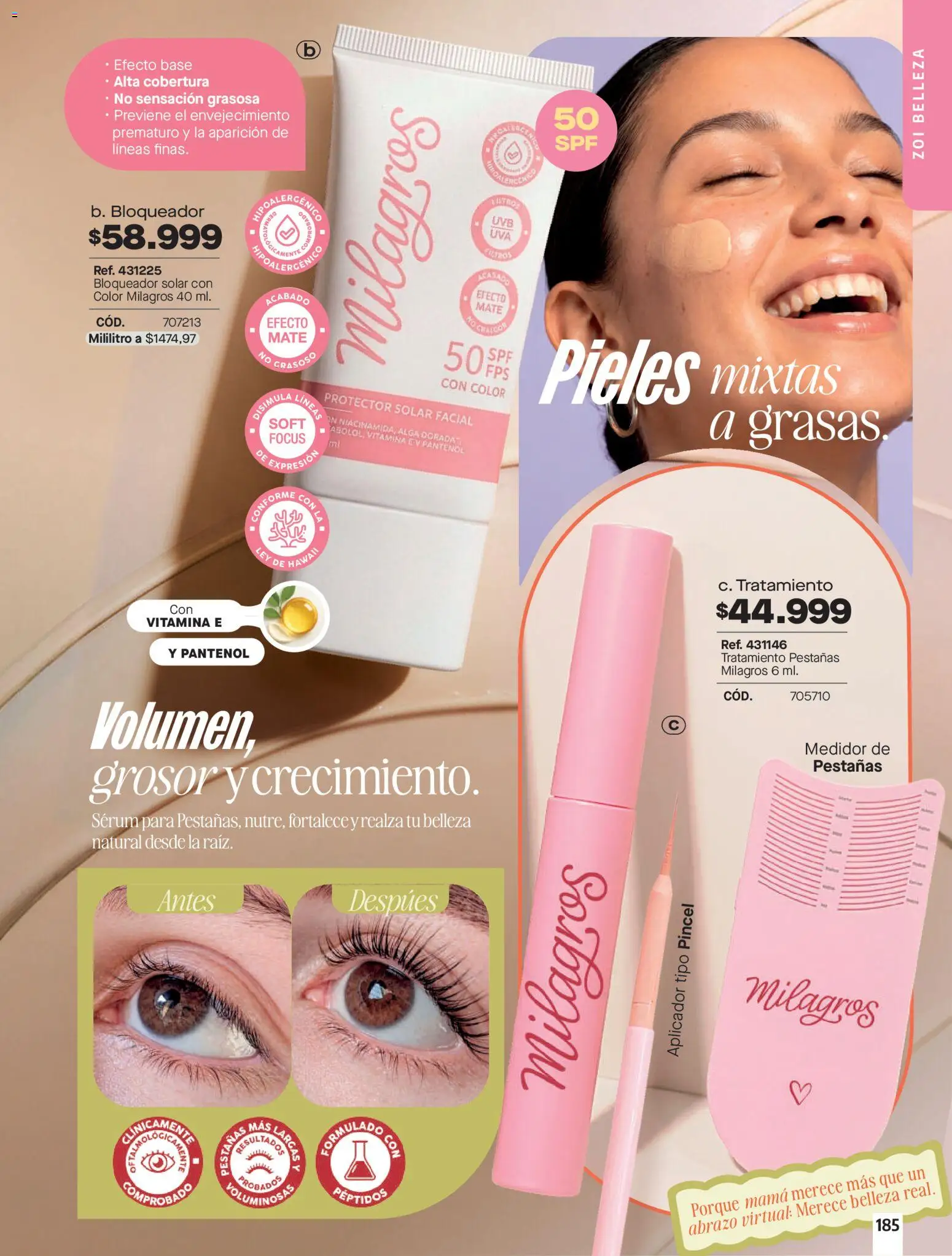 Carmel revista - valida desde el 01.06.2026 | Página: 185 | Productos: Bloqueador, Serum, Protector solar