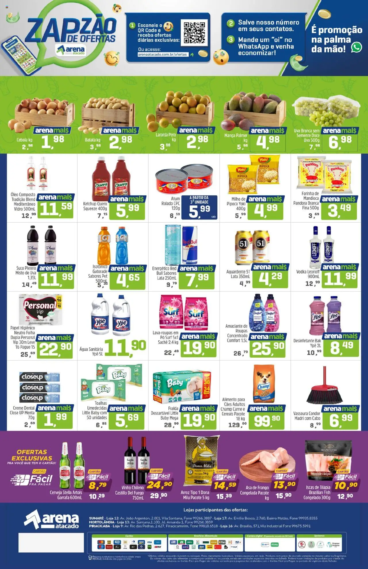 Arena Atacado Folheto - válido de 15.08.2025 | Página: 2 | Produtos: Pó, Cereais, Batata, Cabo