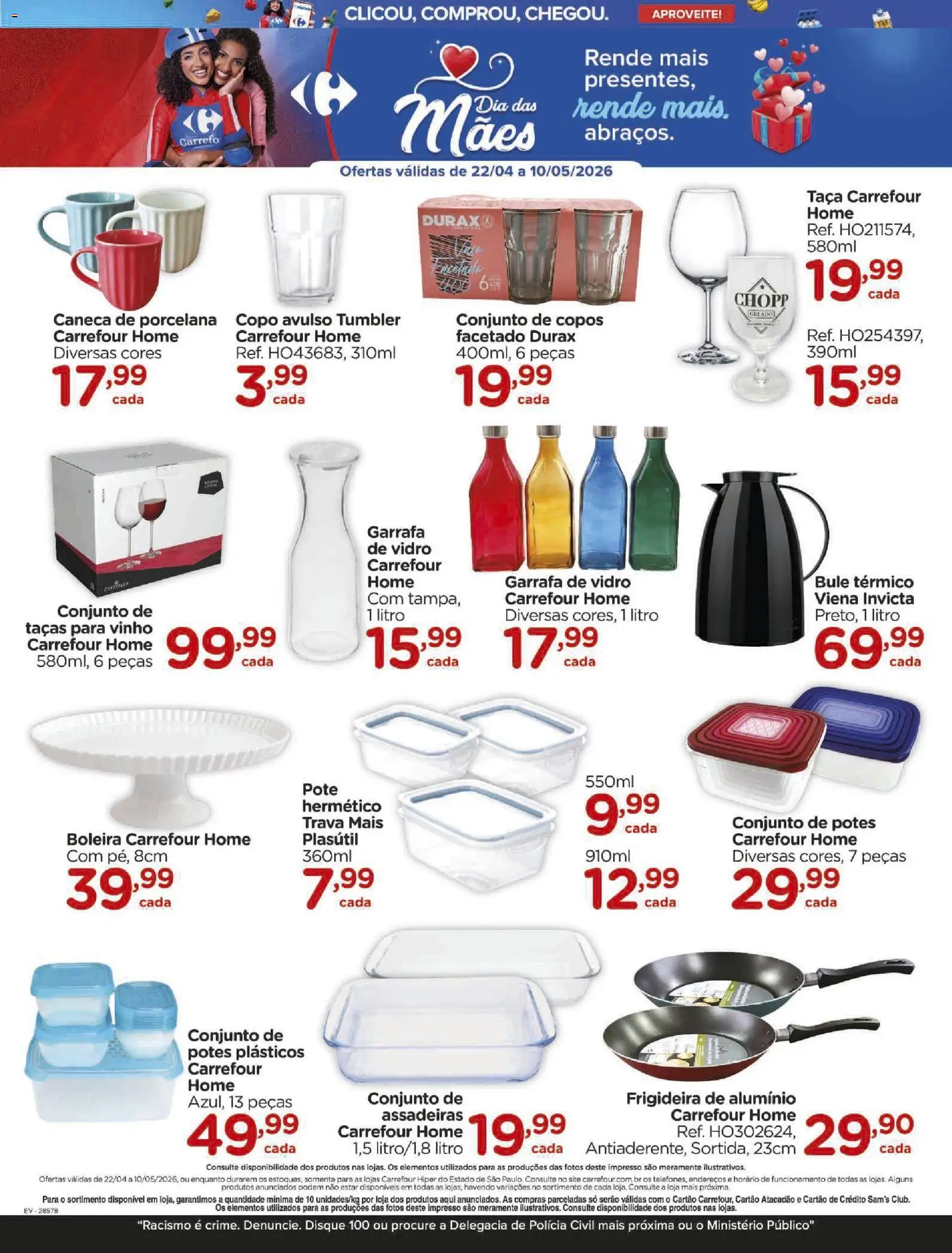 Carrefour Folheto - válido de 22.04.2026 | Página: 5 | Produtos: Frigideira, Taças, Caneca, Vinho