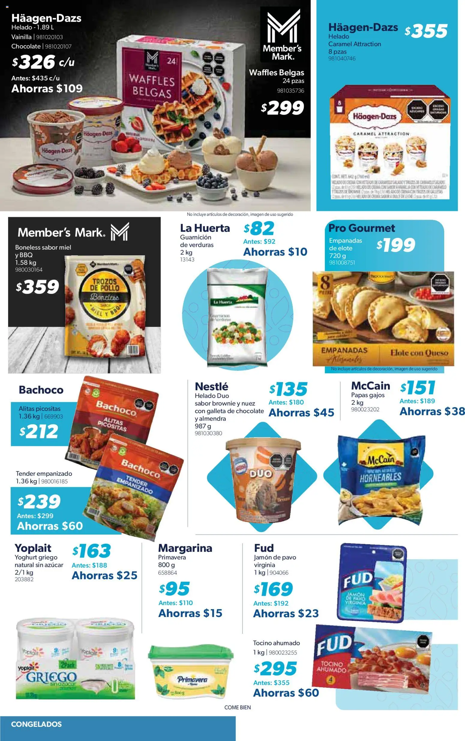 Nuevas ofertas de Sam's Club válidas en toda la República Mexicana desde el 20.11.2025. ¡Encuentra las mejores ofertas en Sam's Club catálogo! | Página: 2 | Productos: Pollo, Azúcar, Almendra, Helado