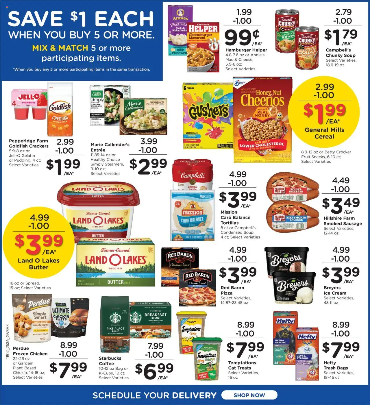Kroger Ad - valid from 08.10.2025 | Page: 3 | Products: Butter, Cream, Ice cream, Bag