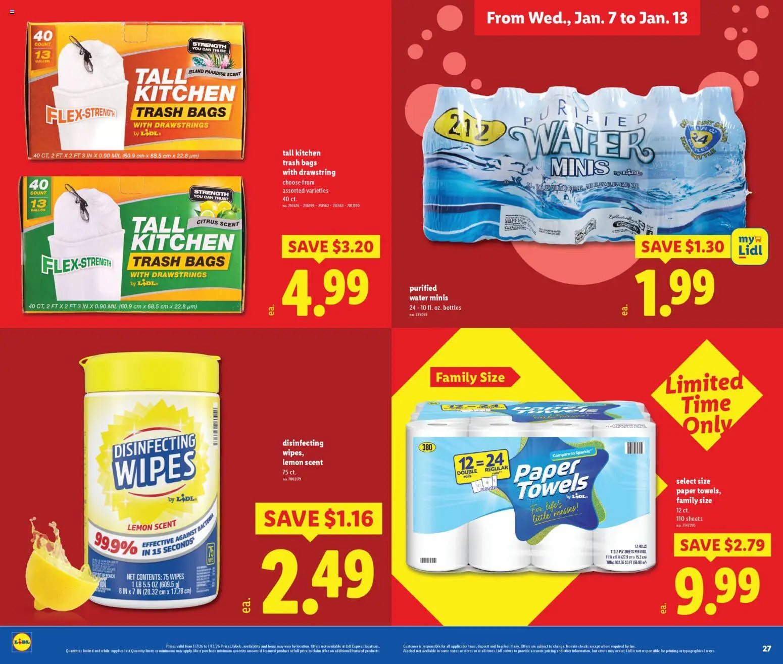 Lidl Weekly Ad - valid from 07.01.2026 | Page: 14 | Products: Water, Lemon, Bag