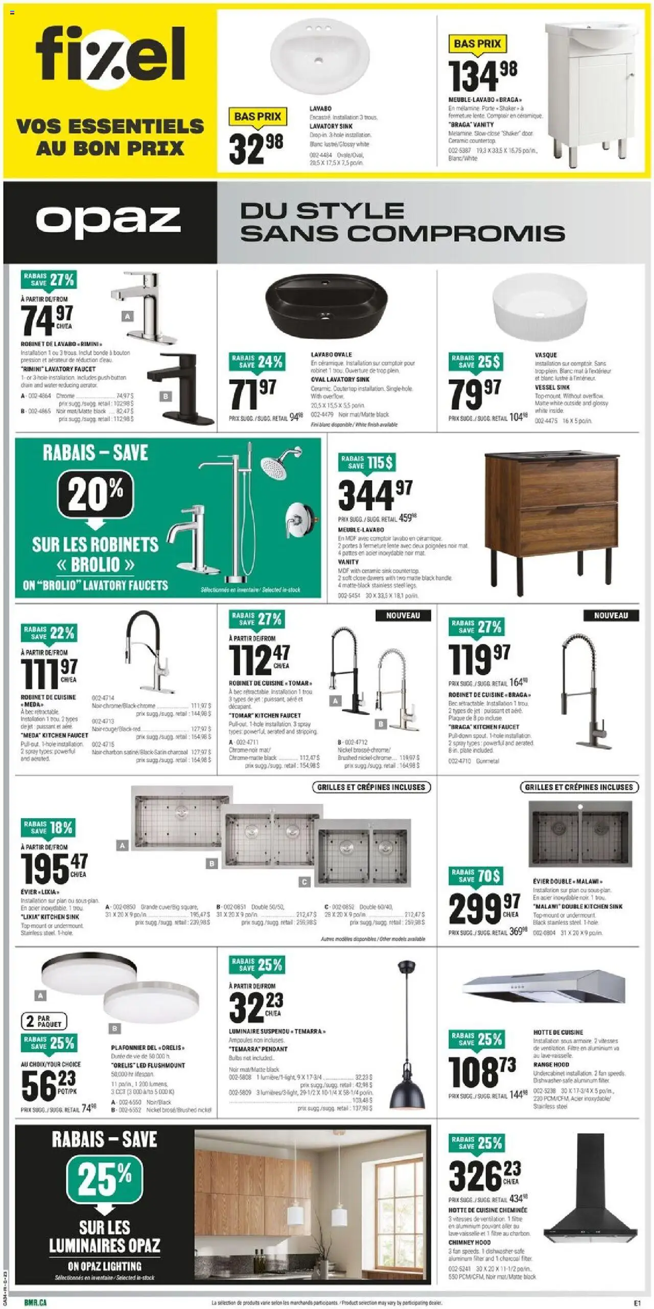 BMR flyer valid from 14.08.2025 | Page: 4 | Products: Dishwasher, Range hood, Fan