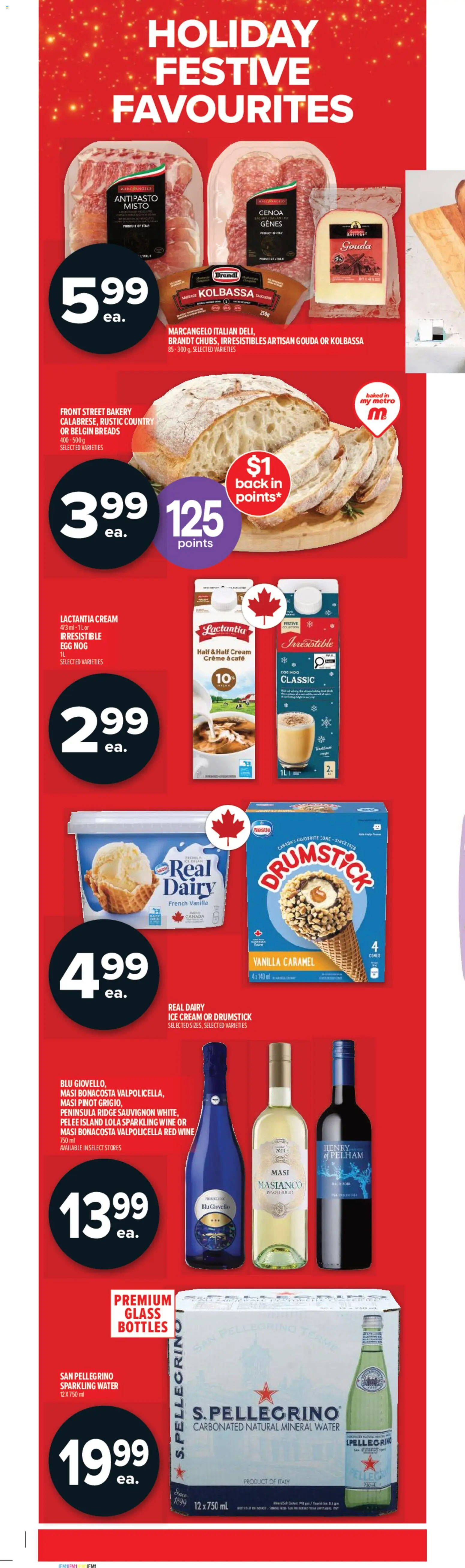 Metro flyer valid from 18.12.2025 | Page: 3 | Products: Ice cream, Bakery, Ridge, Wine