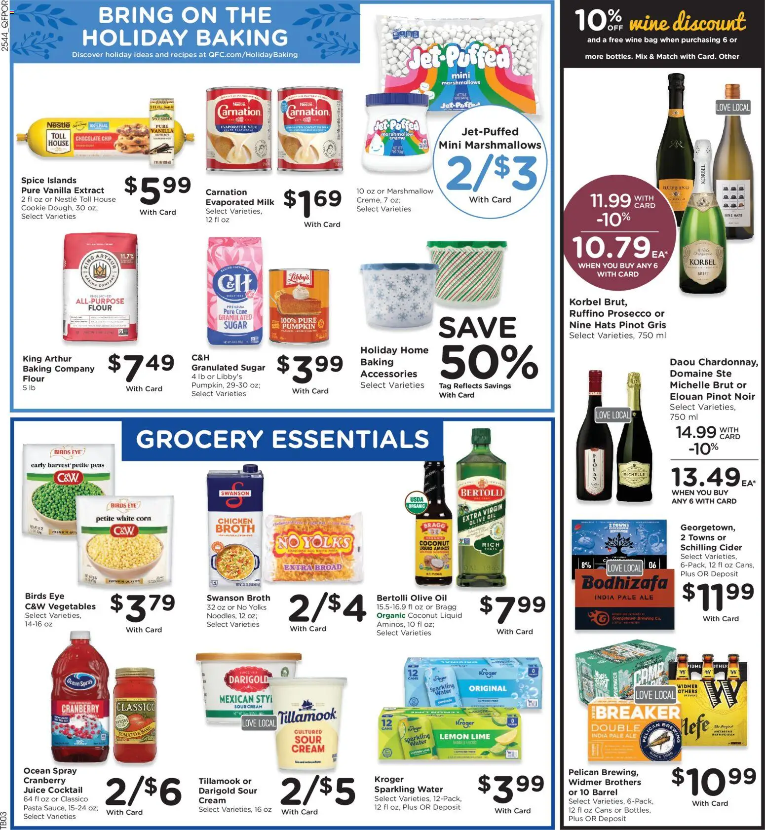 QFC Weekly Ad - OR - valid from 03.12.2025 | Page: 5 | Products: Corn, Wine, Lime, Pumpkin