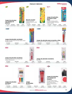 Vista previa de Office Depot catálogo 2025, nuevo folleto de la tienda, válido en México a partir del 09.01.2025 | Página: 123 | Productos: Pincel, Mango, Juego