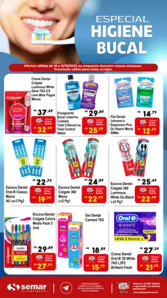 Semar Supermercado - Ofertas Especial Higiene Bucal - Pré-Visualização do folheto da loja Semar Supermercado, válido de 18.10.2025