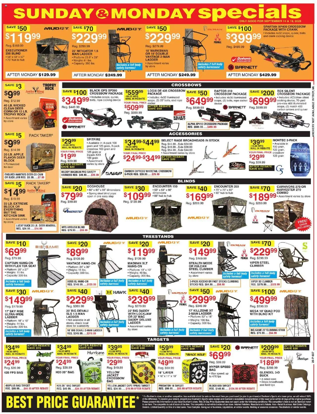 Dunham's Sports Weekly Ad - valid from 13.09.2025 | Page: 10 | Products: Ladder, Game, Bag, Archery