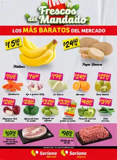 Vista previa de Soriana - Frescos del Mandado Mercado Nuevo León, nuevo folleto de la tienda, válido en México a partir del 07.10.2025