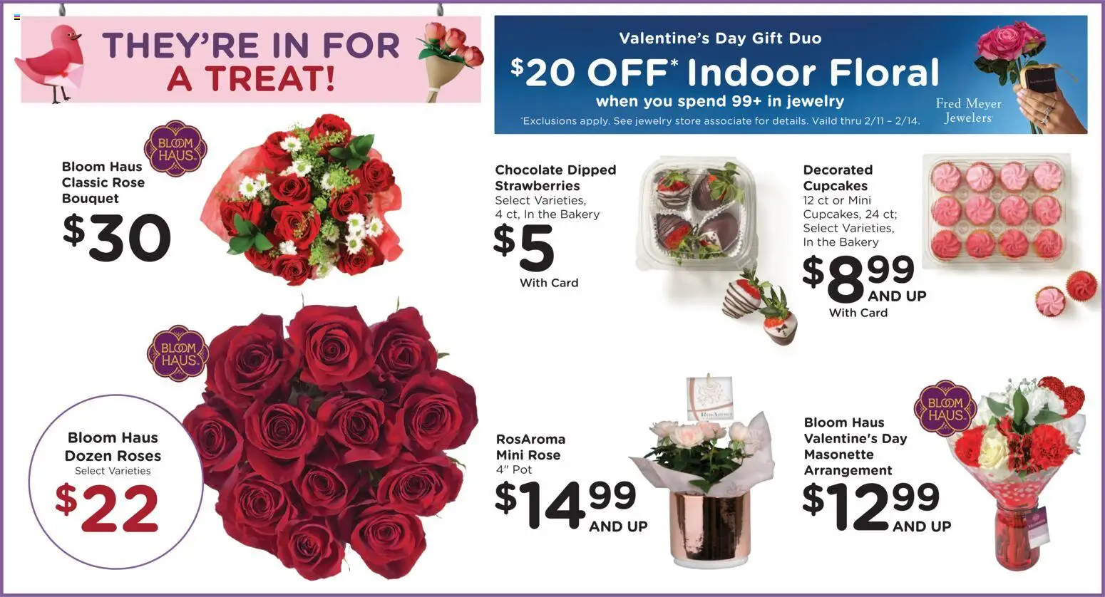 Fred Meyer Weekly Ad - valid from 04.02.2026 | Page: 5 | Products: Bakery, Chocolate, Strawberries
