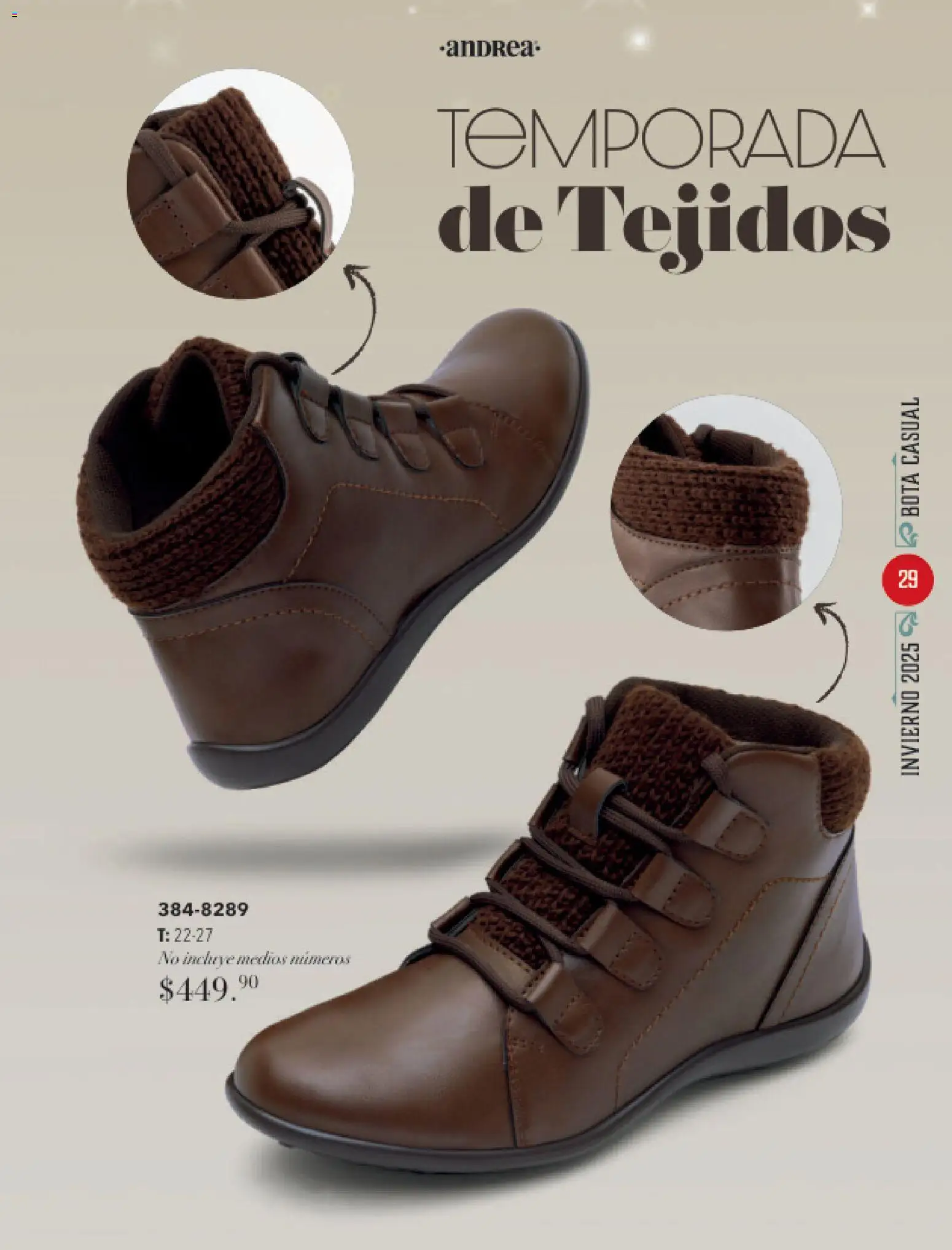 Nuevas ofertas de Andrea válidas en toda la República Mexicana desde el 26.11.2025. ¡Encuentra las mejores ofertas en Andrea catálogo Invierno! | Página: 29