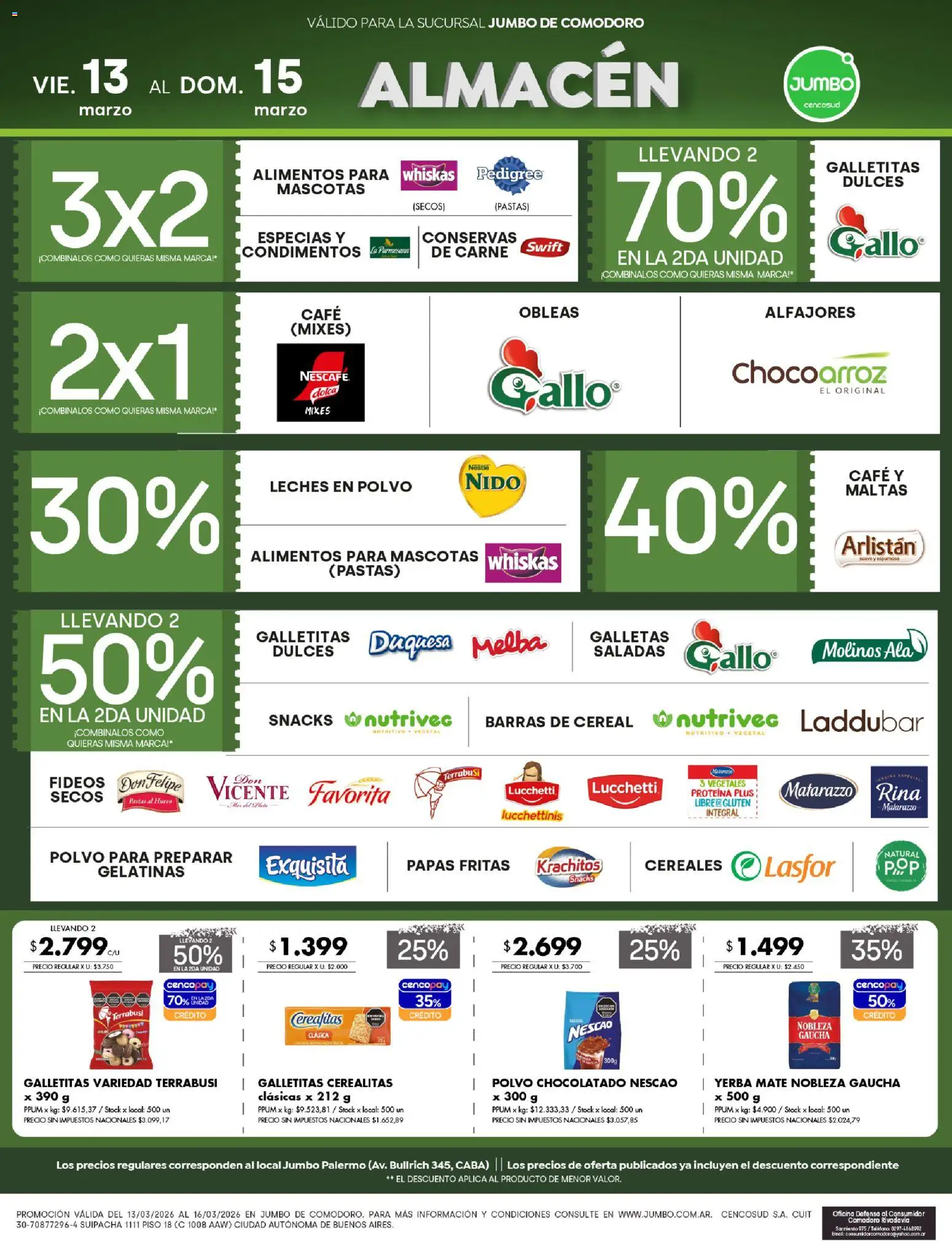 Jumbo ofertas │ válido desde el 13.02.2026 | Página: 2 | Productos: Teléfono, Cocina, Fideos, Cereales