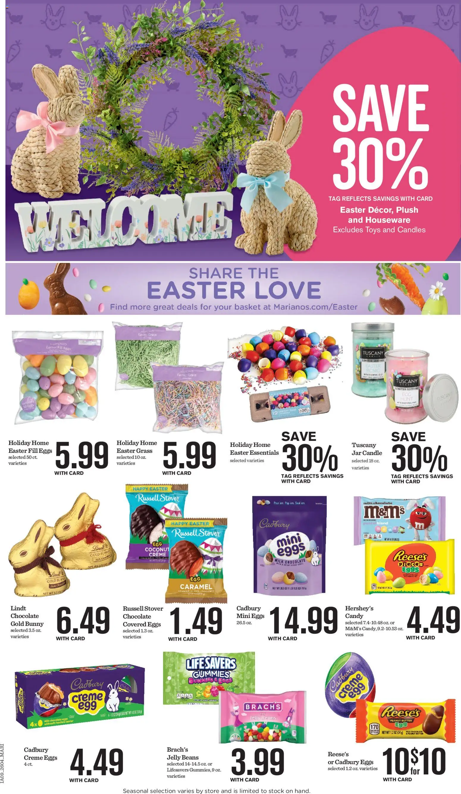 Mariano's Weekly Ad - valid from 25.02.2026 | Page: 12 | Products: Basket, Milk, Eggs, Chocolate