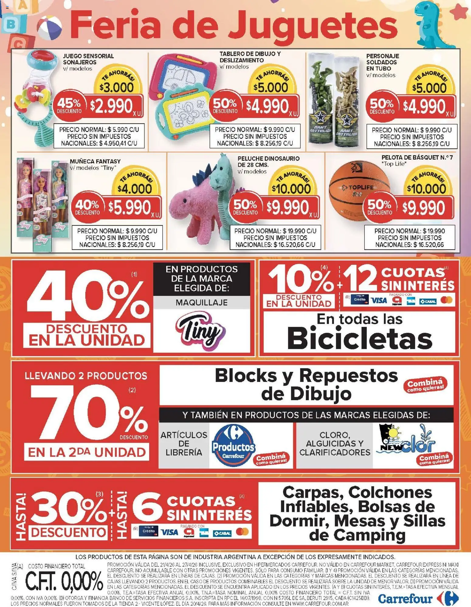 Carrefour -Carrefour Hiper │ válido desde el 21.04.2026 | Página: 20 | Productos: Top, Sobre, Pelota, Té