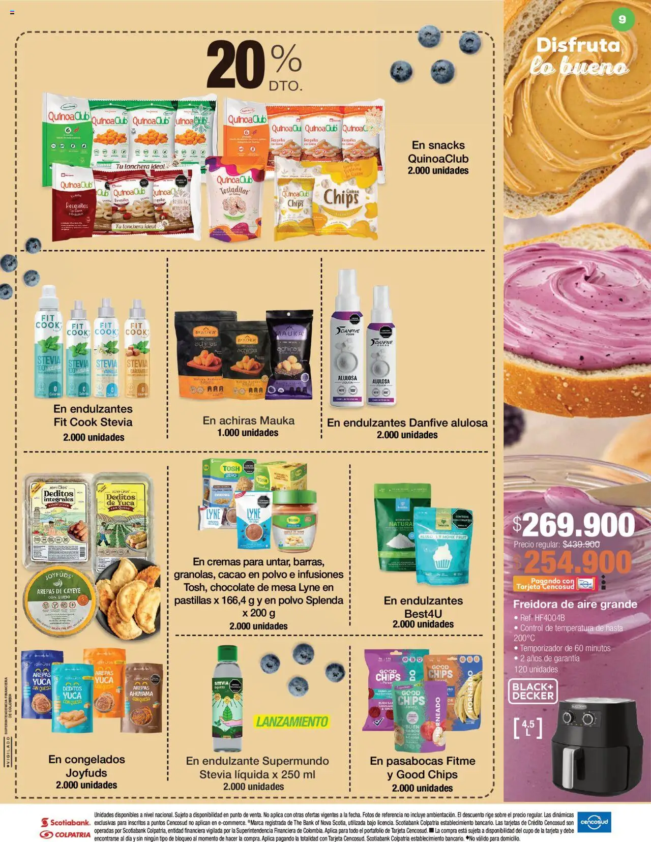 Jumbo revista - valida desde el 14.08.2025 | Página: 9 | Productos: Freidora de aire, Freidora, Queso, Chocolate