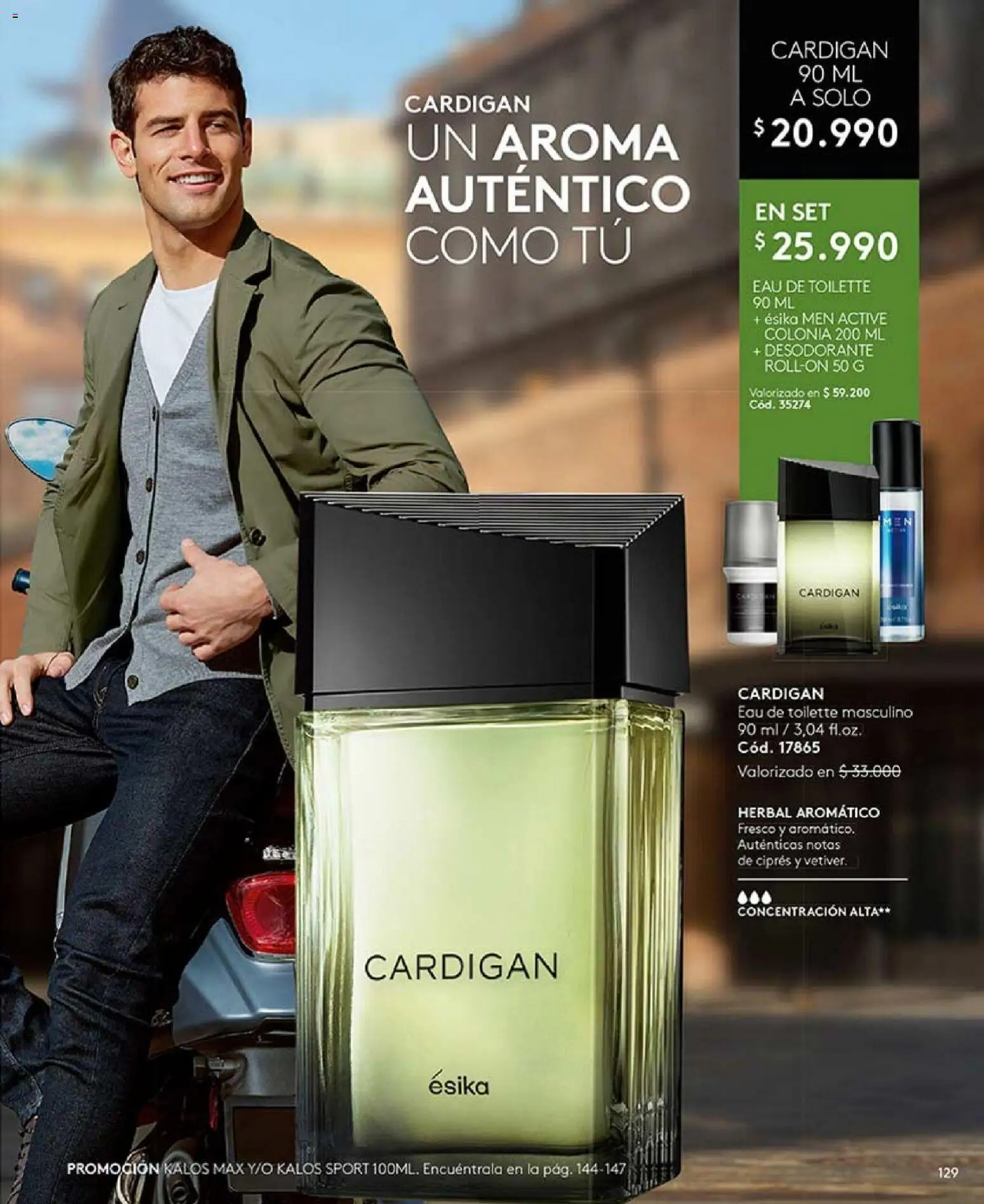 Catálogo Ésika Campaña 2 │ válido desde el 15.01.2026 | Página: 129 | Productos: Eau de toilette, Cardigan, Desodorante