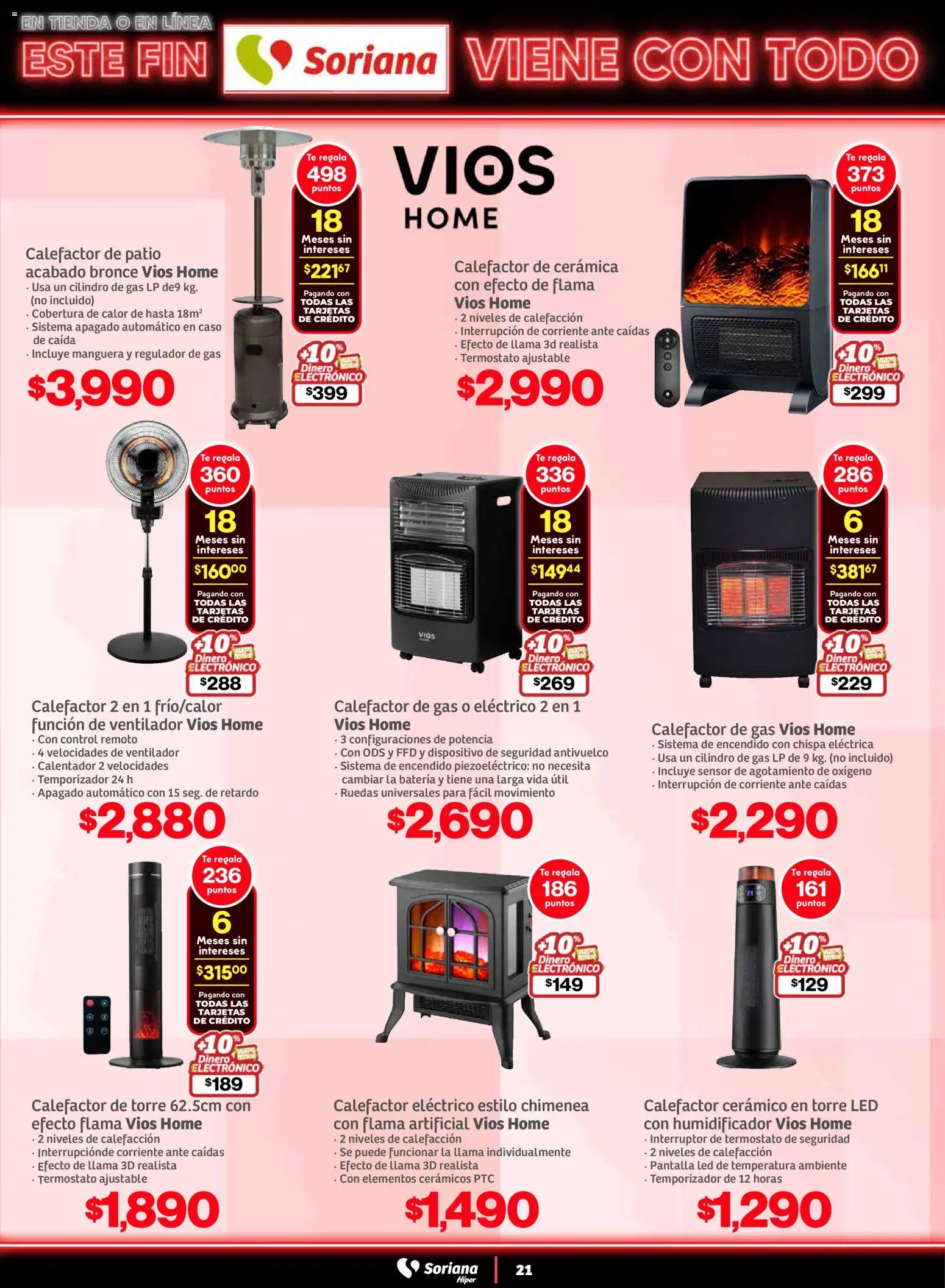 Nuevas ofertas de Soriana válidas en toda la República Mexicana desde el 05.11.2025. ¡Encuentra las mejores ofertas en Soriana - Este fin Soriana viene con todo Súper Nacional! | Página: 21 | Productos: Manguera, Té, Batería, Calefactor