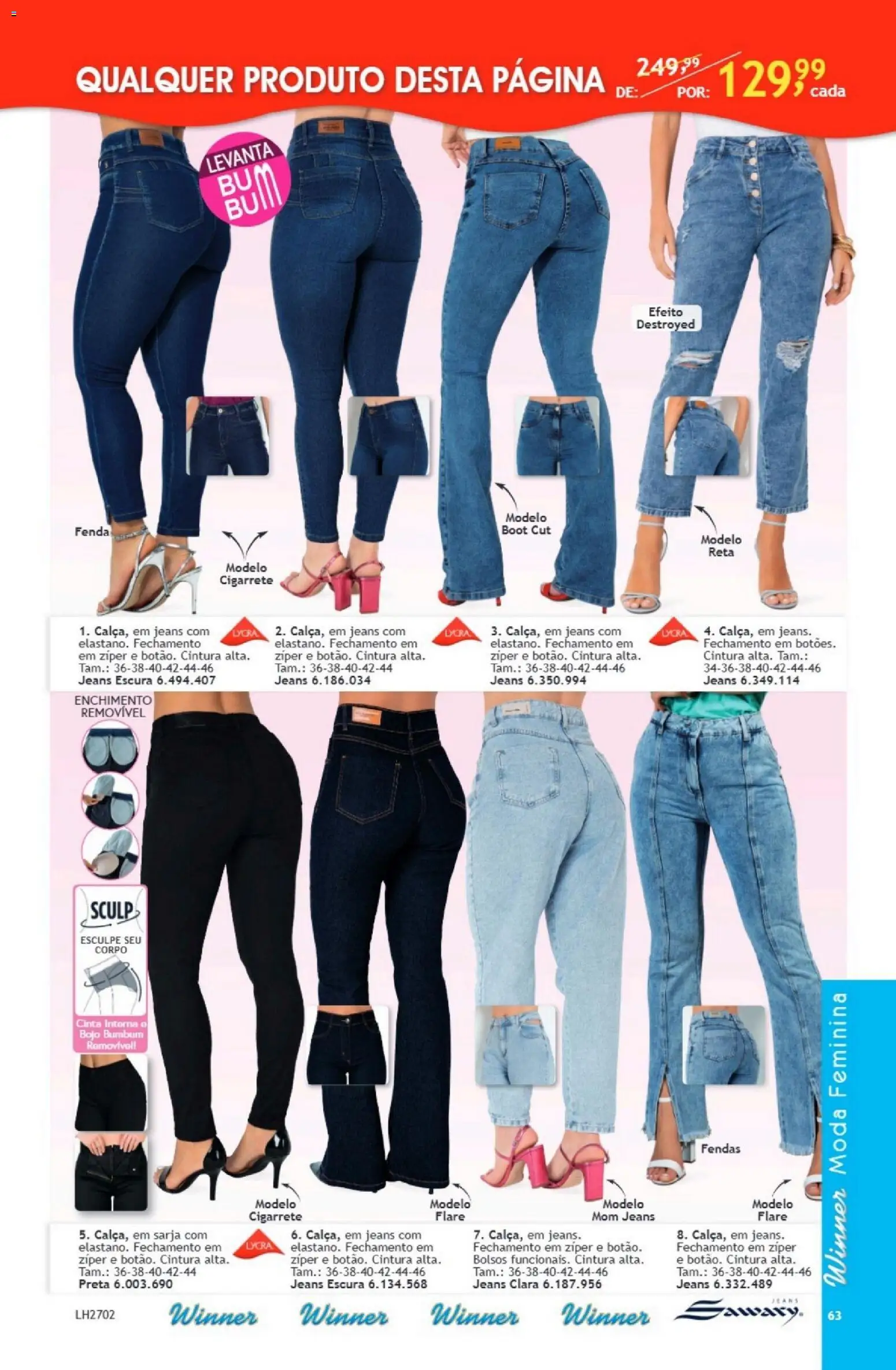 Quatro Estações Folheto - válido de 01.01.2026 | Página: 63 | Produtos: Jeans