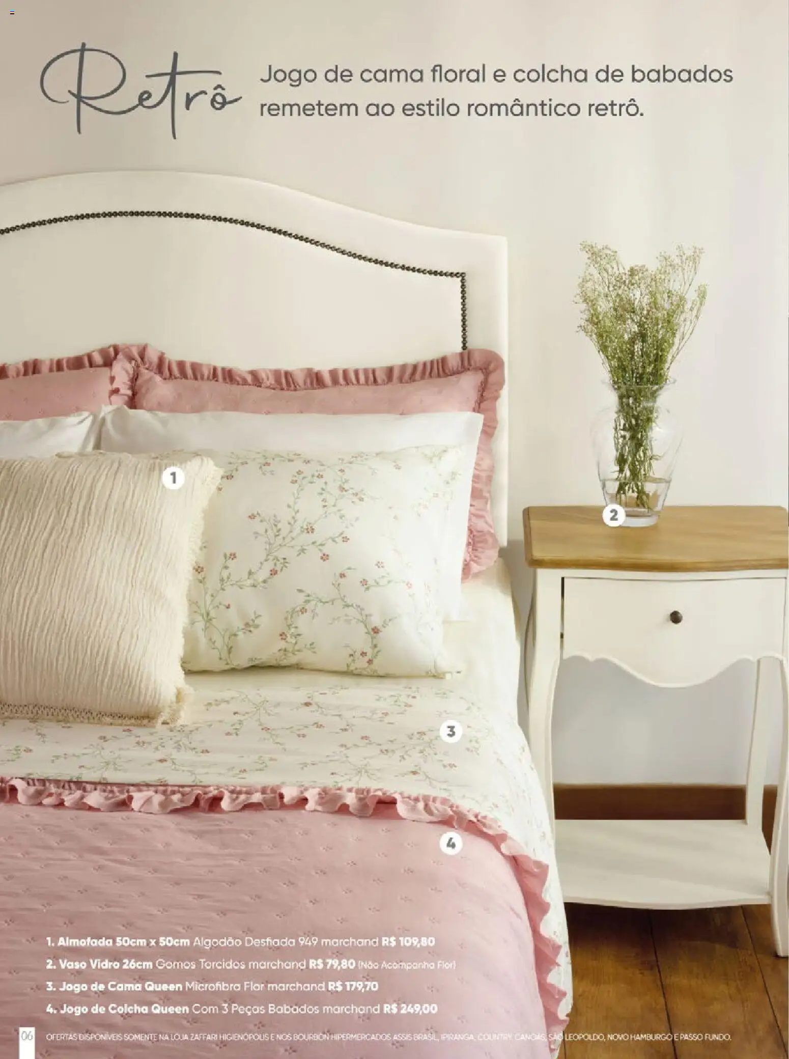 Zaffari Folheto - válido de 27.11.2025 | Página: 6 | Produtos: Jogo de cama, Cama, Vaso, Algodão