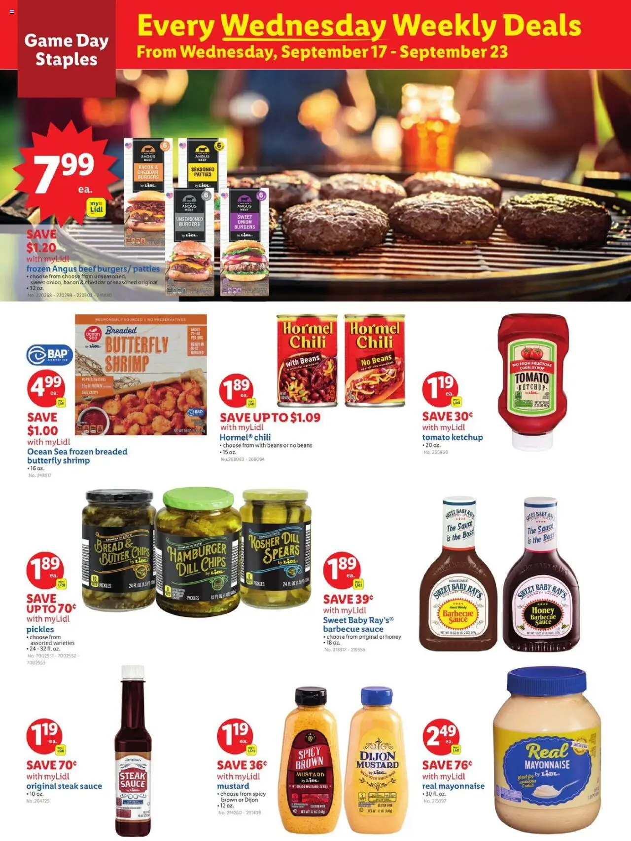 Lidl Weekly Ad - NJ - valid from 17.09.2025 | Page: 5 | Products: Corn, Beef, Ketchup, Sauce