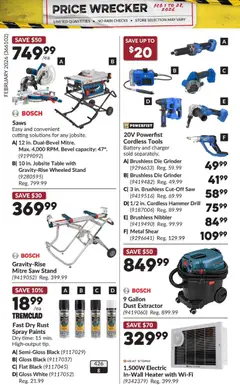 Preview of Princess Auto - Price Wrecker from shop Princess Auto valid from 01.02.2026 | Page: 11 | Products: Grinder, Table, Battery