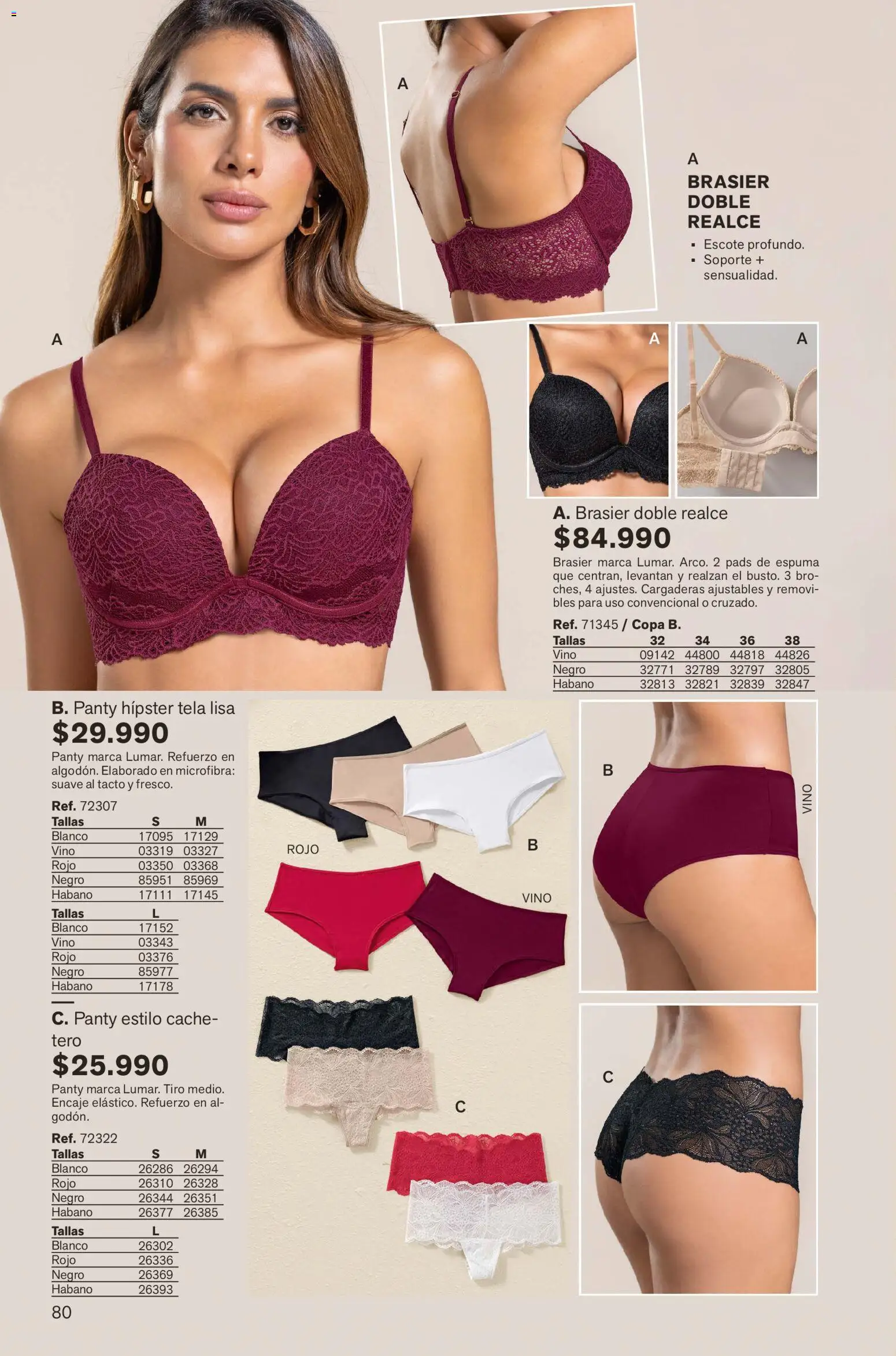 Leonisa revista - valida desde el 01.02.2026 | Página: 80 | Productos: Espuma, Brasier, Vino