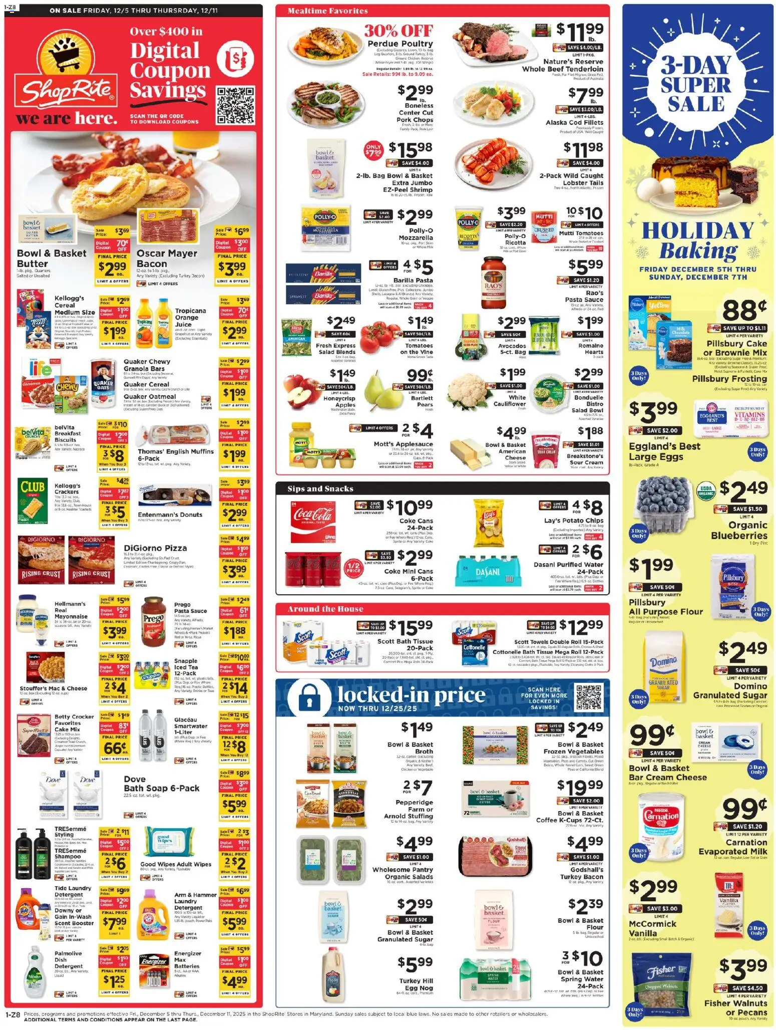 ShopRite Weekly Ad - valid from 04.12.2025 | Page: 2 | Products: Apples, Tomatoes, Beef, Mayonnaise