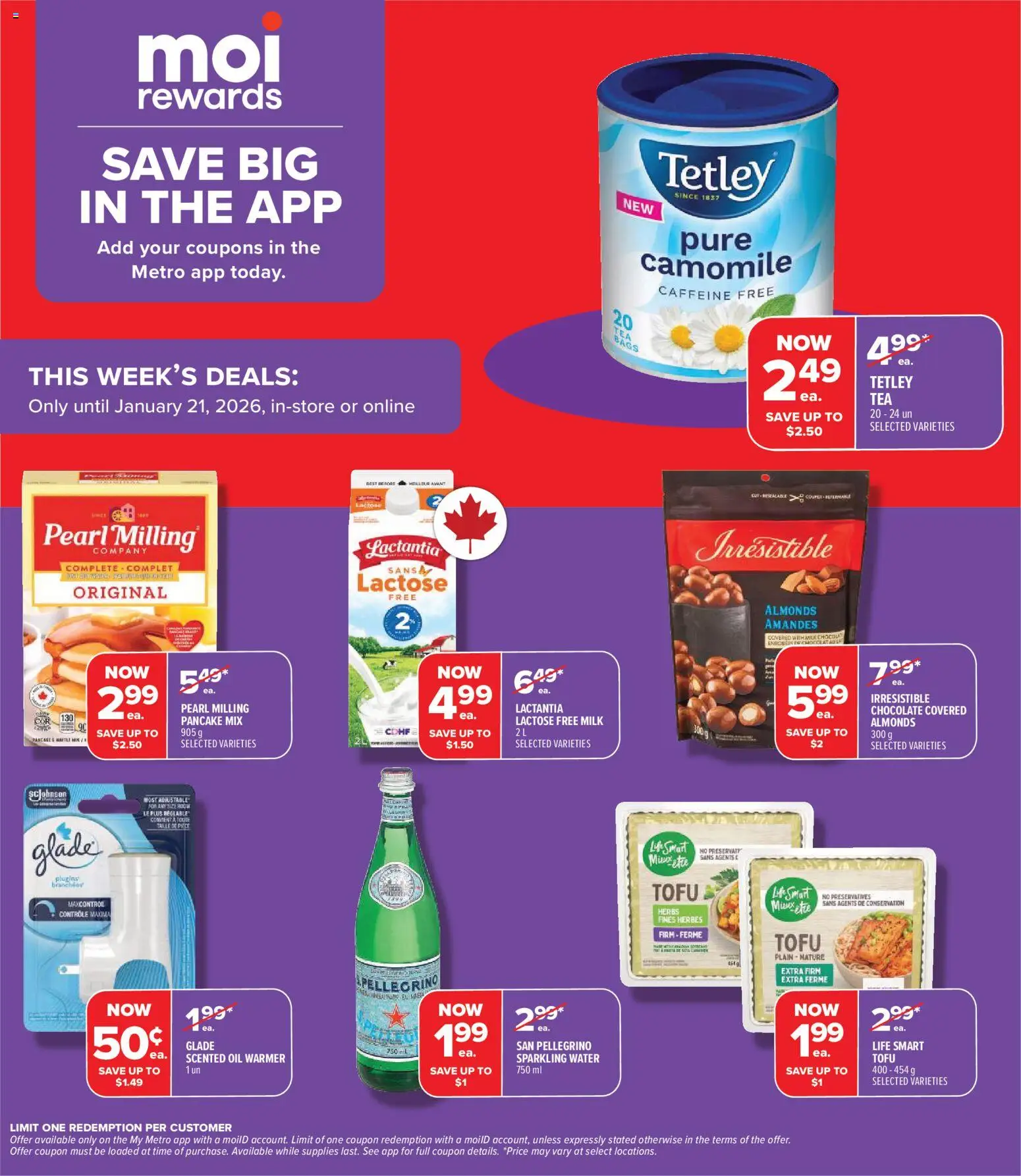 Metro flyer valid from 15.01.2026 | Page: 6 | Products: Milk, Oil, Chocolate