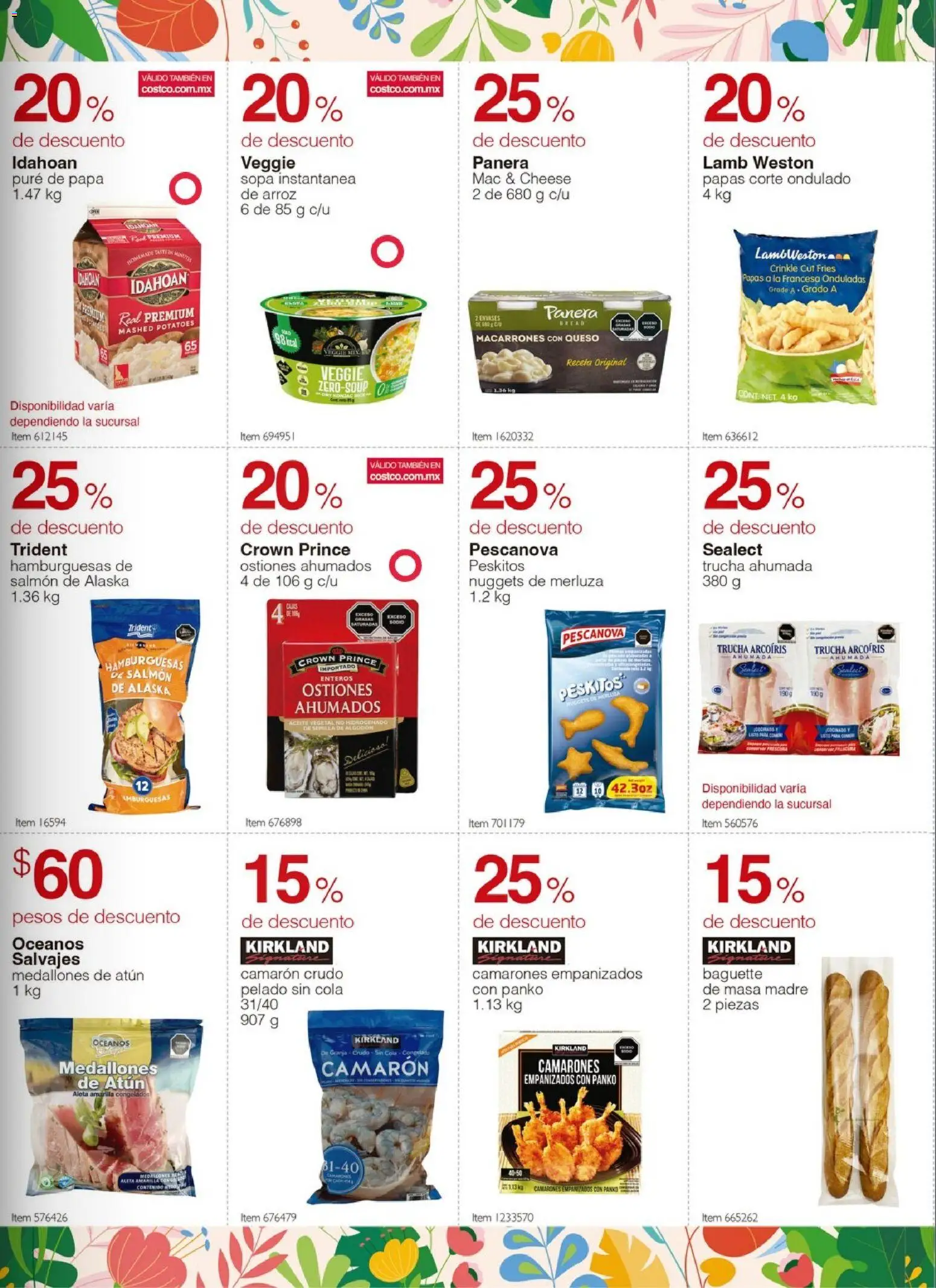 Nuevas ofertas de Costco válidas en toda la República Mexicana desde el 23.03.2026. ¡Encuentra las mejores ofertas en Costco catálogo Descuentos de Primavera! | Página: 7 | Productos: Papa, Panera, Queso, Arroz