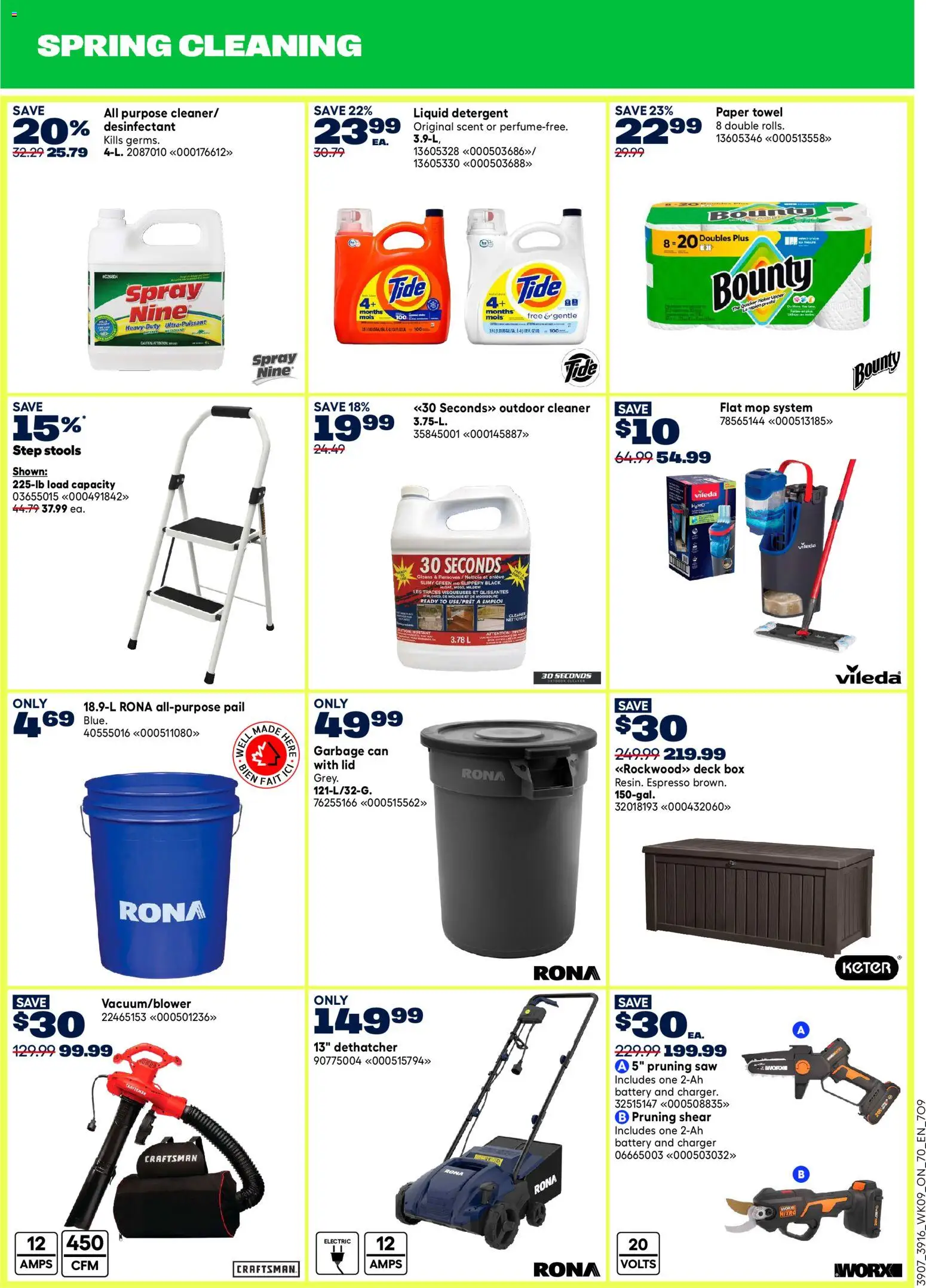 Rona flyer valid from 26.03.2026 | Page: 14 | Products: Detergent, Box, Battery