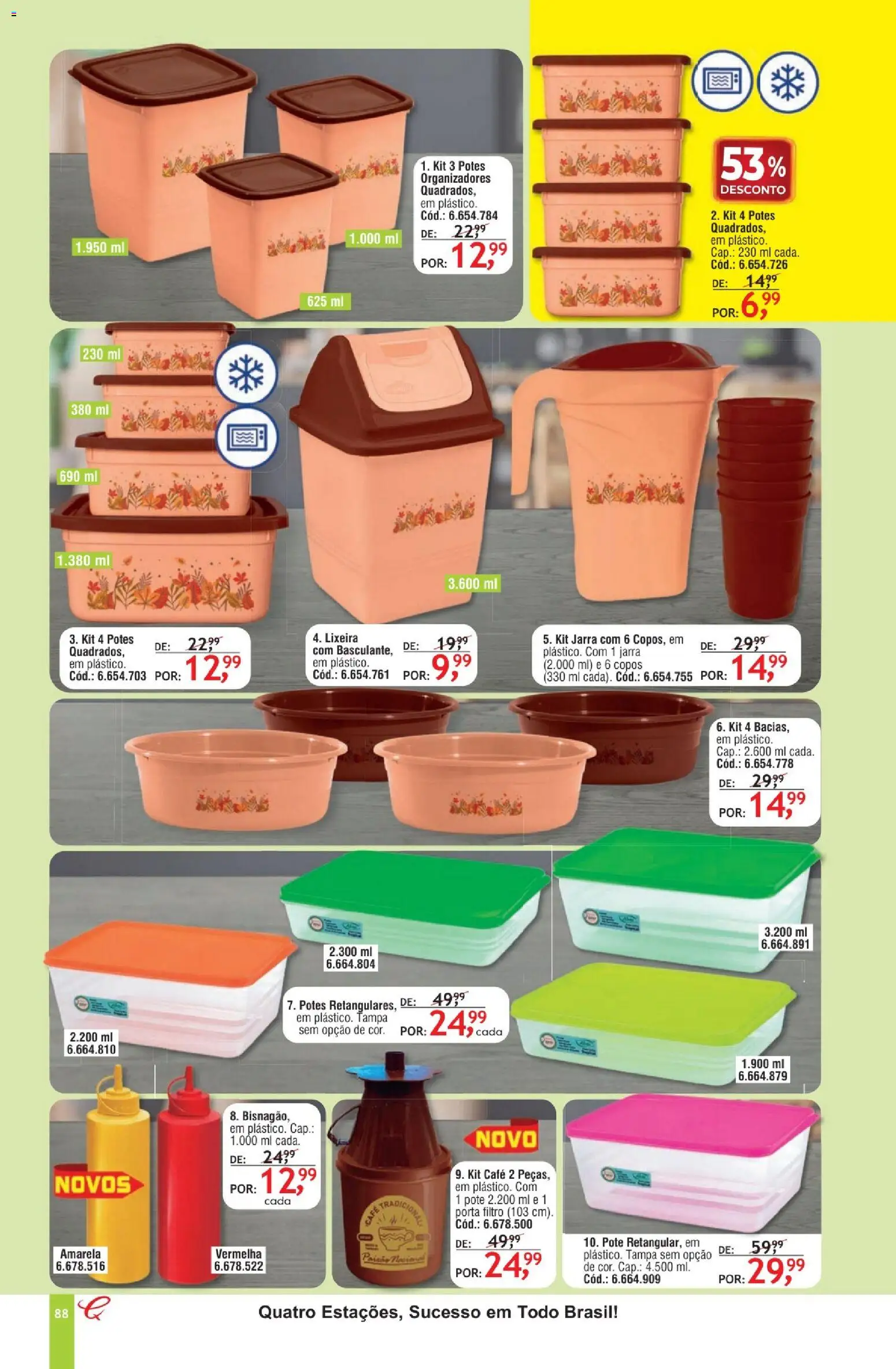 Quatro Estações Folheto - válido de 01.05.2026 | Página: 84 | Produtos: Porta, Café, Potes, Copos