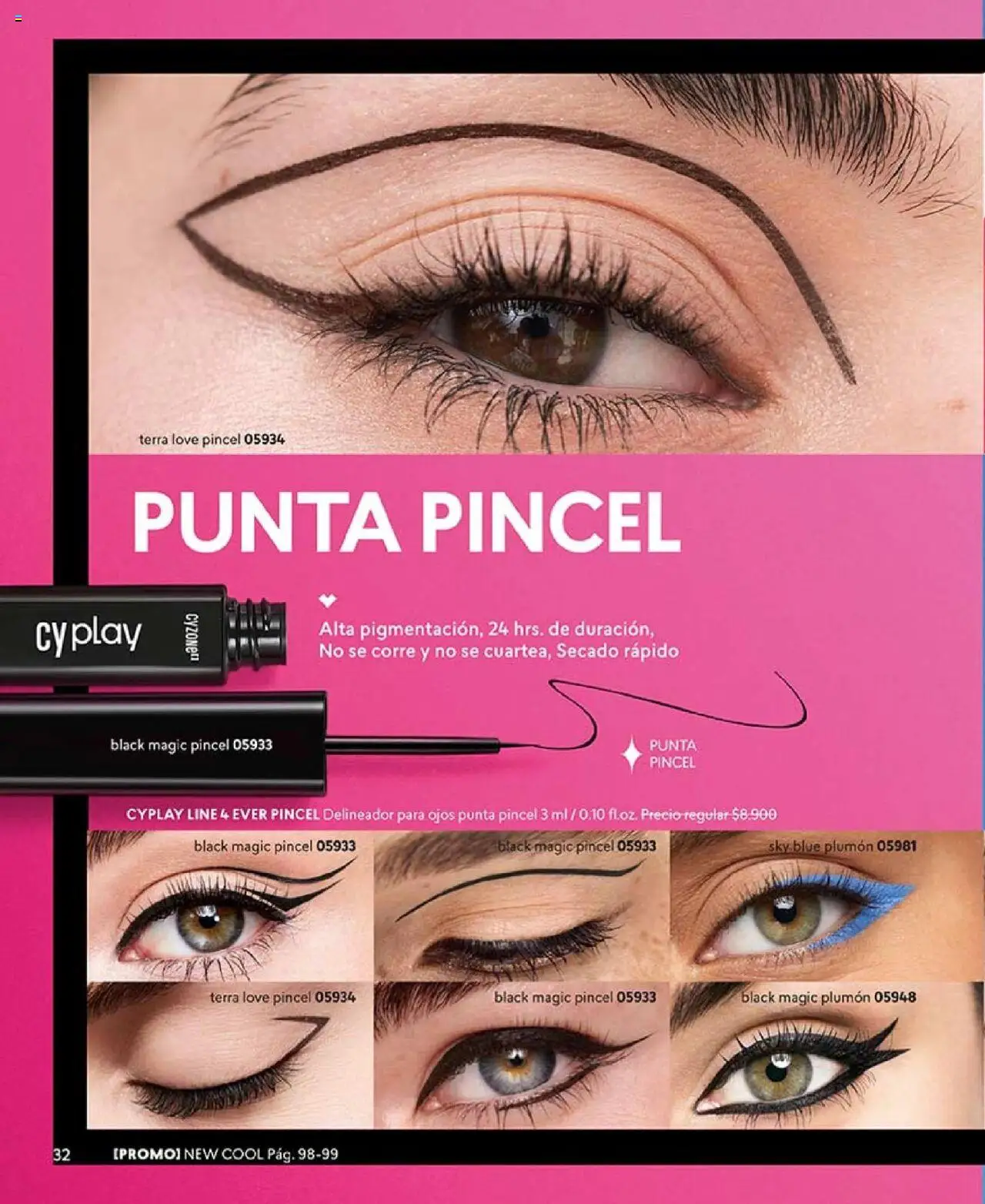 Catálogo CyZone Campaña 16 │ válido desde el 24.09.2025 | Página: 34 | Productos: Delineador, Plumón, Pincel