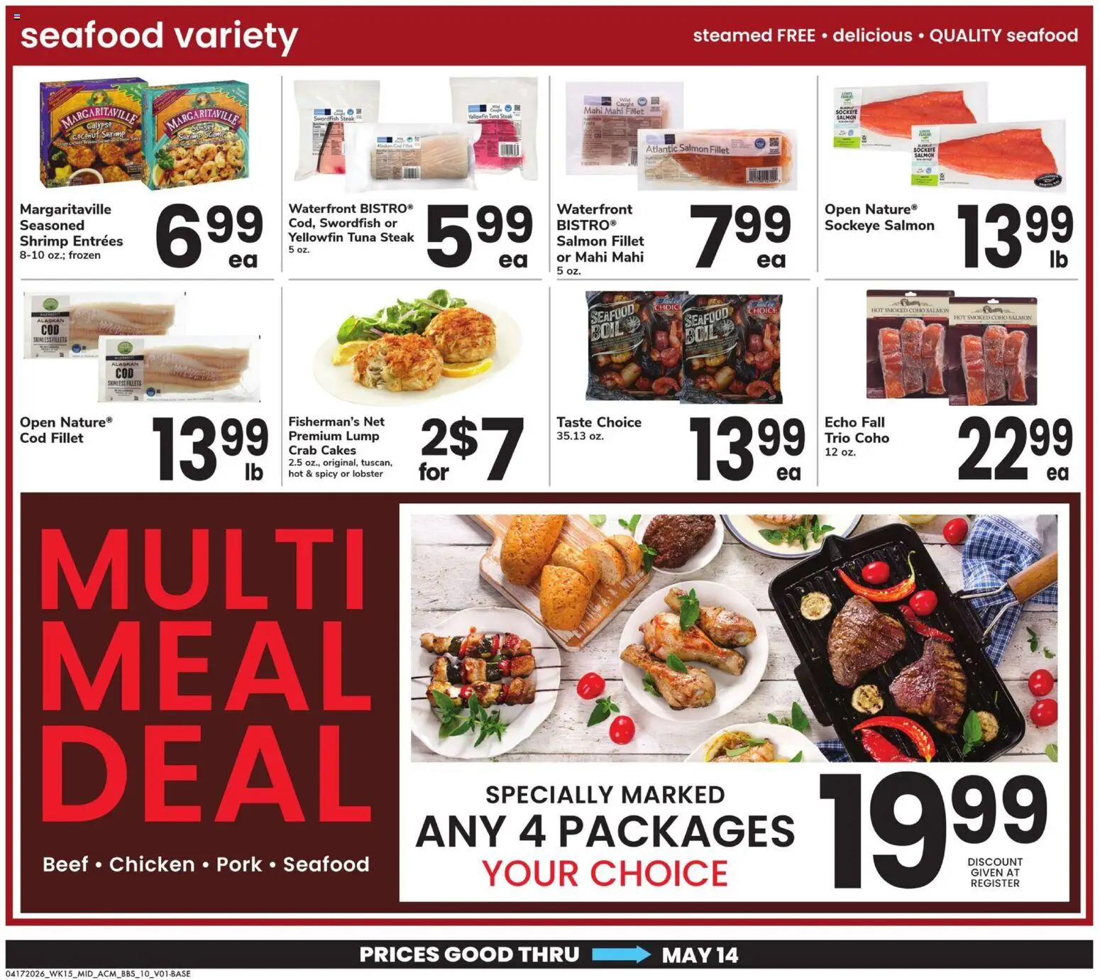 Acme Big Book of Savings - valid from 17.04.2026 | Page: 10 | Products: Pork, Beef, Seafood