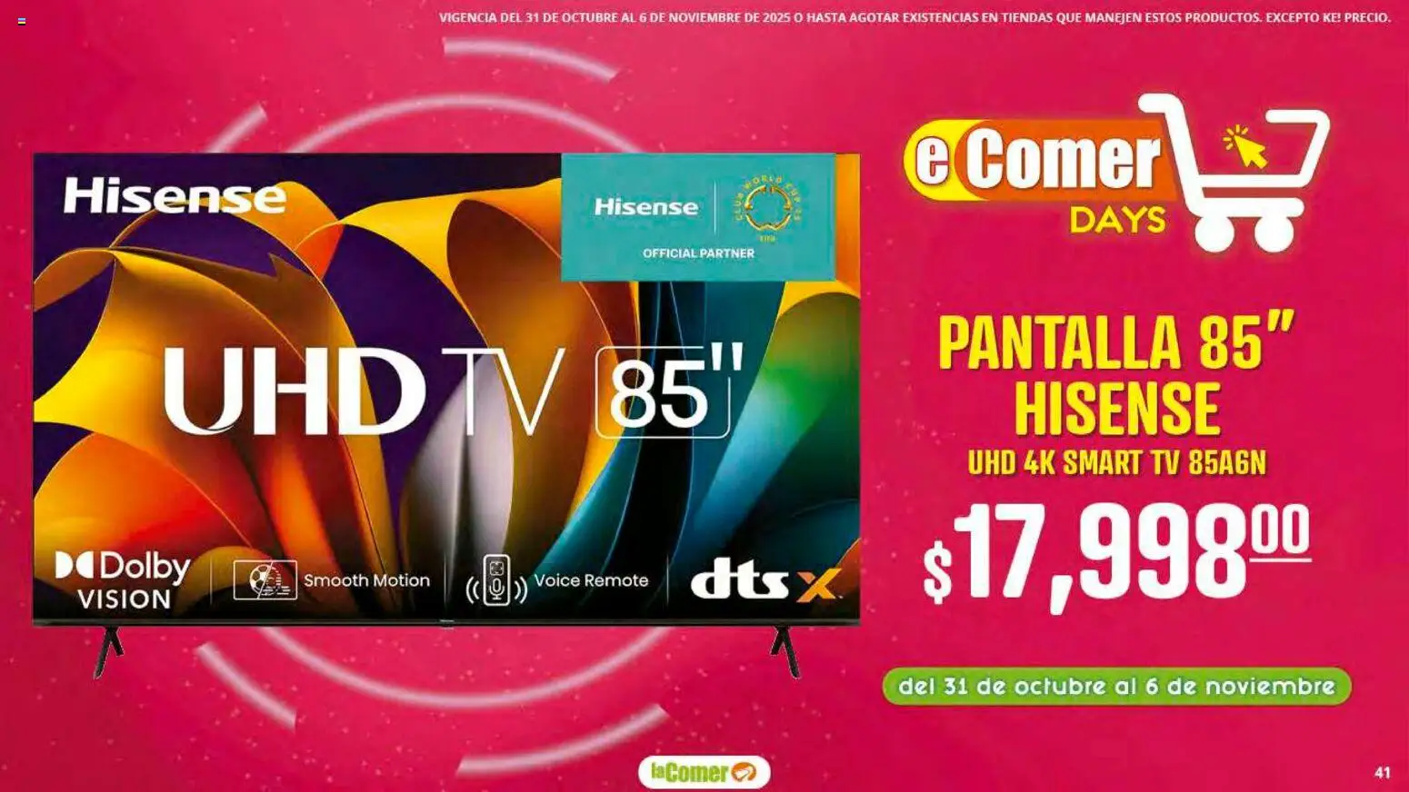 Nuevas ofertas de La Comer válidas en toda la República Mexicana desde el 31.10.2025. ¡Encuentra las mejores ofertas en La Comer folleto! | Página: 41