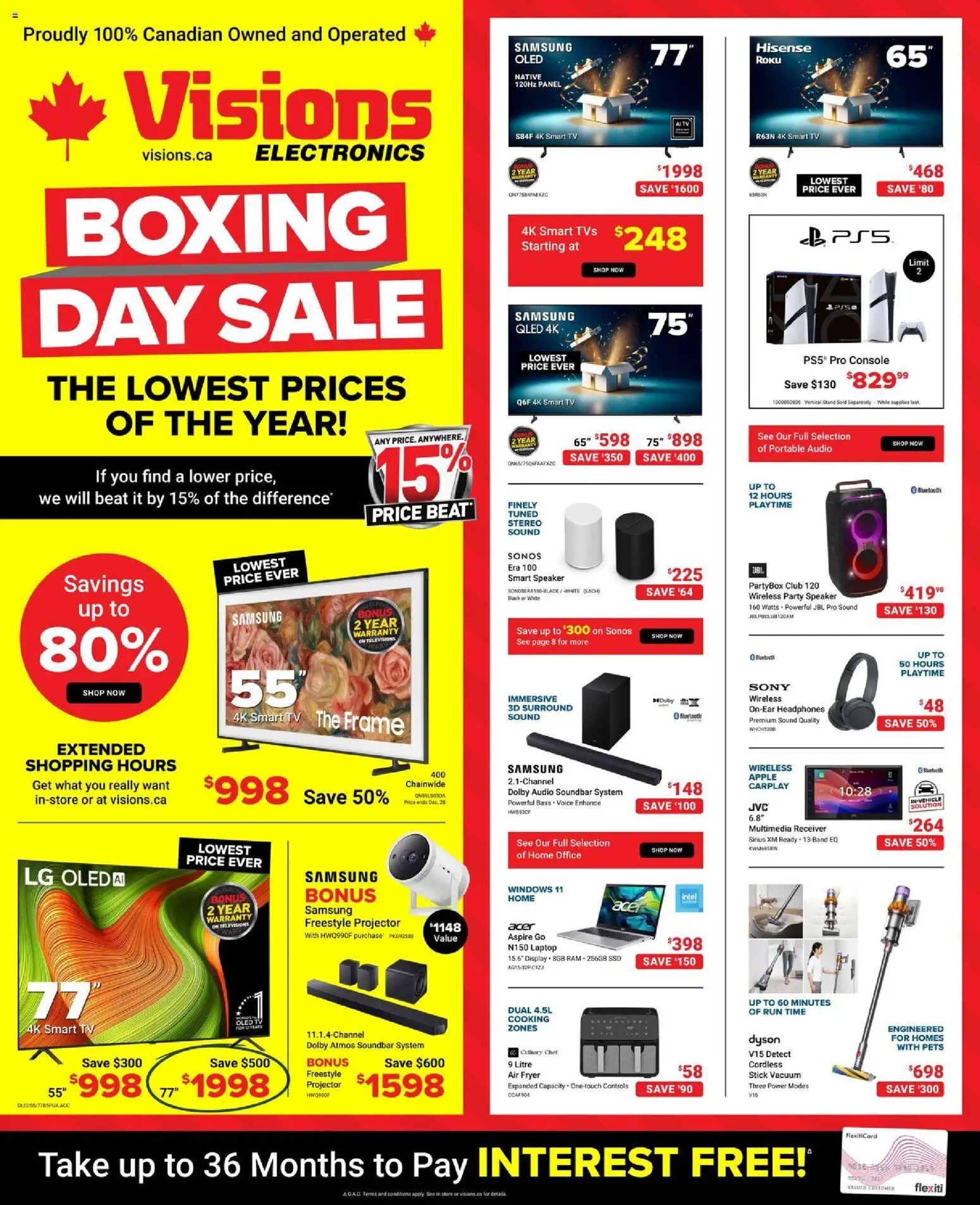 Visions flyer valid from 24.12.2025 | Page: 1 | Products: Tv, Audio, Headphones, Fryer