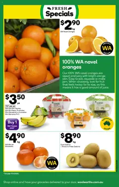 Woolworths catalogue - valid from 23.07.2025 | Page: 19 | Products: Apples, Bananas, Kiwifruit, Mandarins