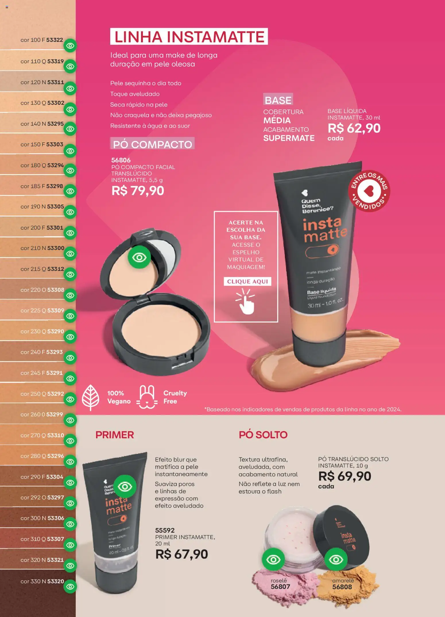 O Boticário Folheto - válido de 19.01.2026 | Página: 132 | Produtos: Pó compacto, Maquiagem, Espelho, Primer