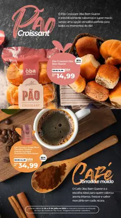 Oba Hortifruti Folheto - válido de 29.07.2025 | Página: 2 | Produtos: Pão, Café, Bourbon