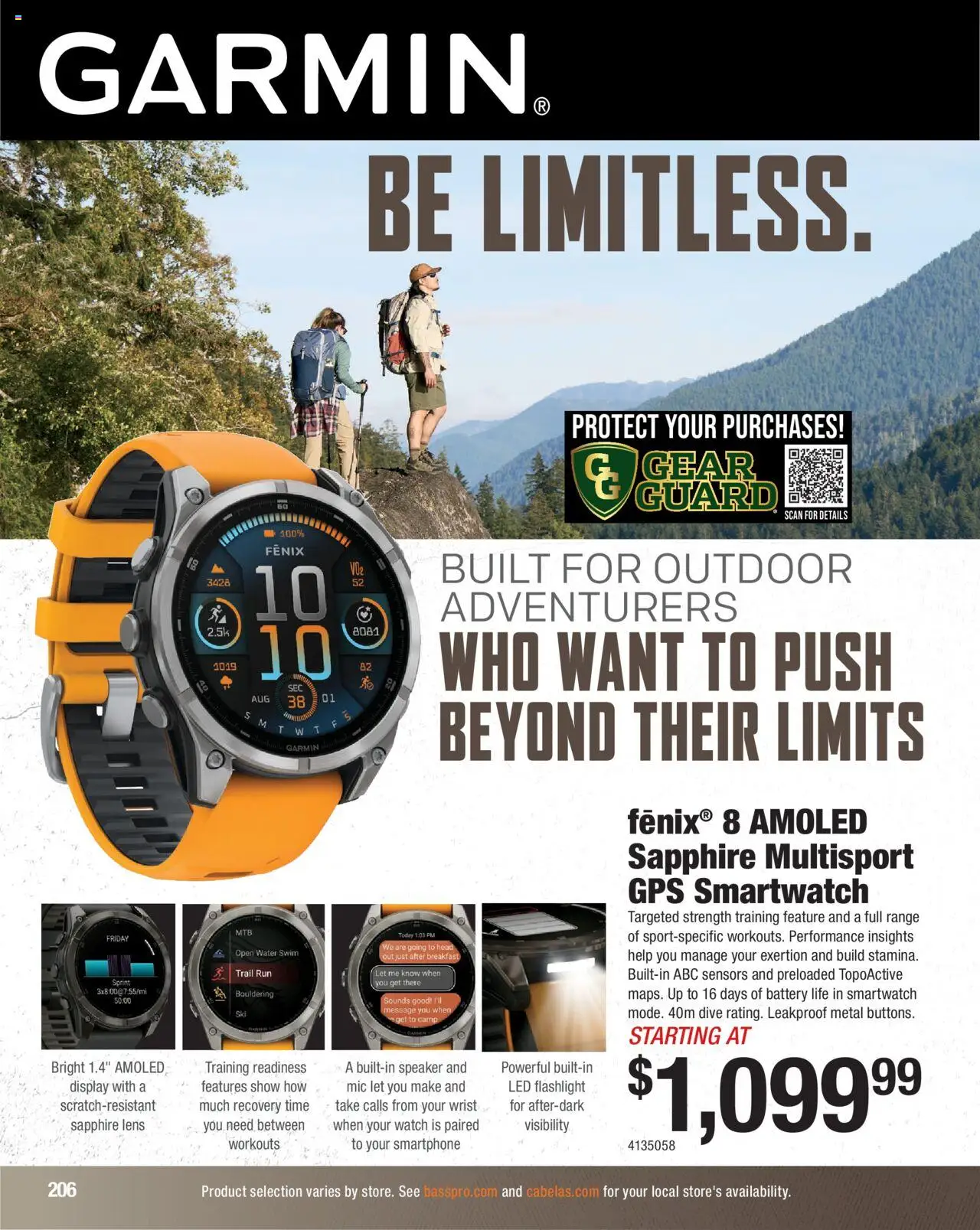 Cabela's Hunting Master 25 - valid from 11.08.2025 | Page: 206 | Products: Smartwatch, Battery, Smartphone, Watch