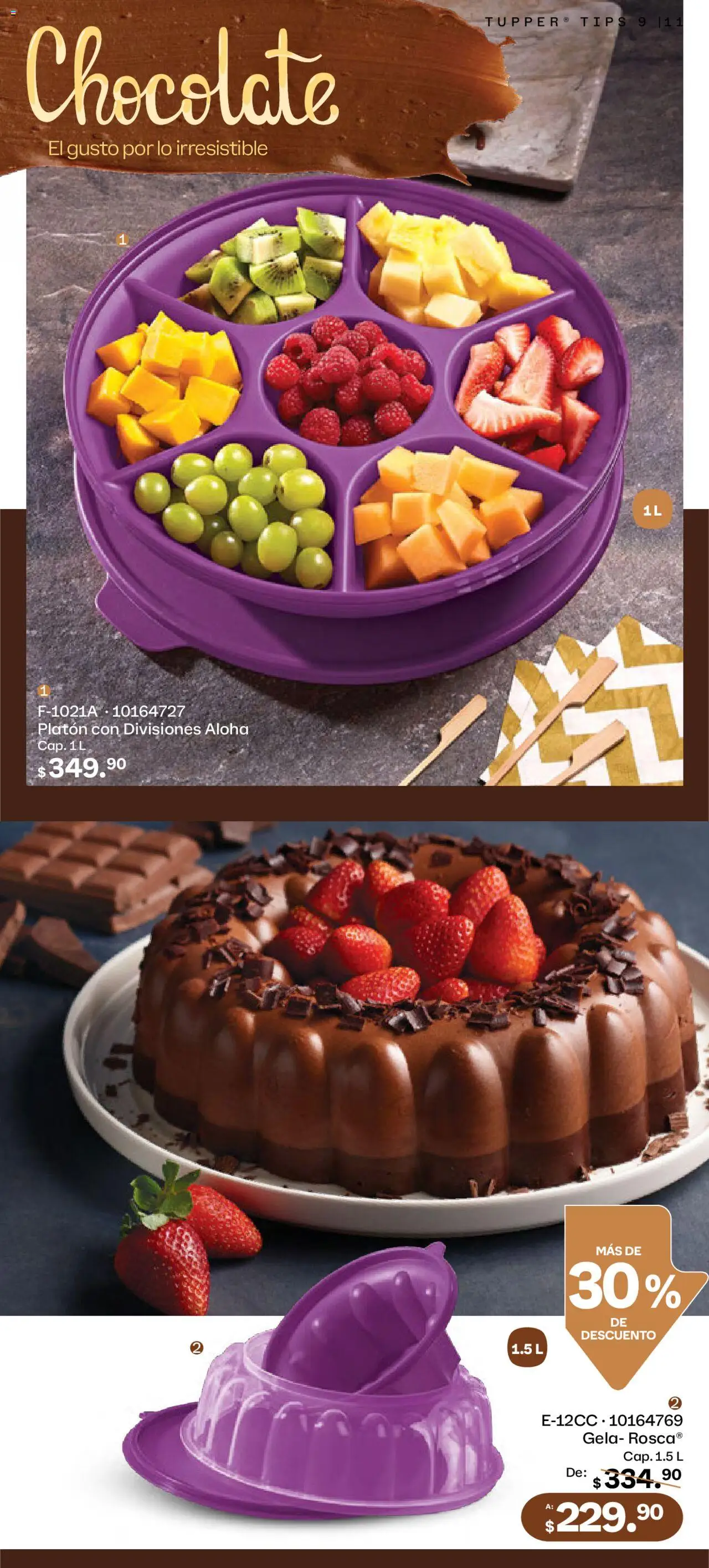 Nuevas ofertas de Tupperware válidas en toda la República Mexicana desde el 11.08.2025. ¡Encuentra las mejores ofertas en Tupperware catálogo! | Página: 11 | Productos: Chocolate