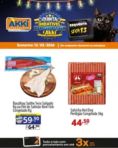 Akki Atacadista ofertas do Dia - Pré-Visualização do folheto da loja Akki Atacadista, válido de 12.03.2026