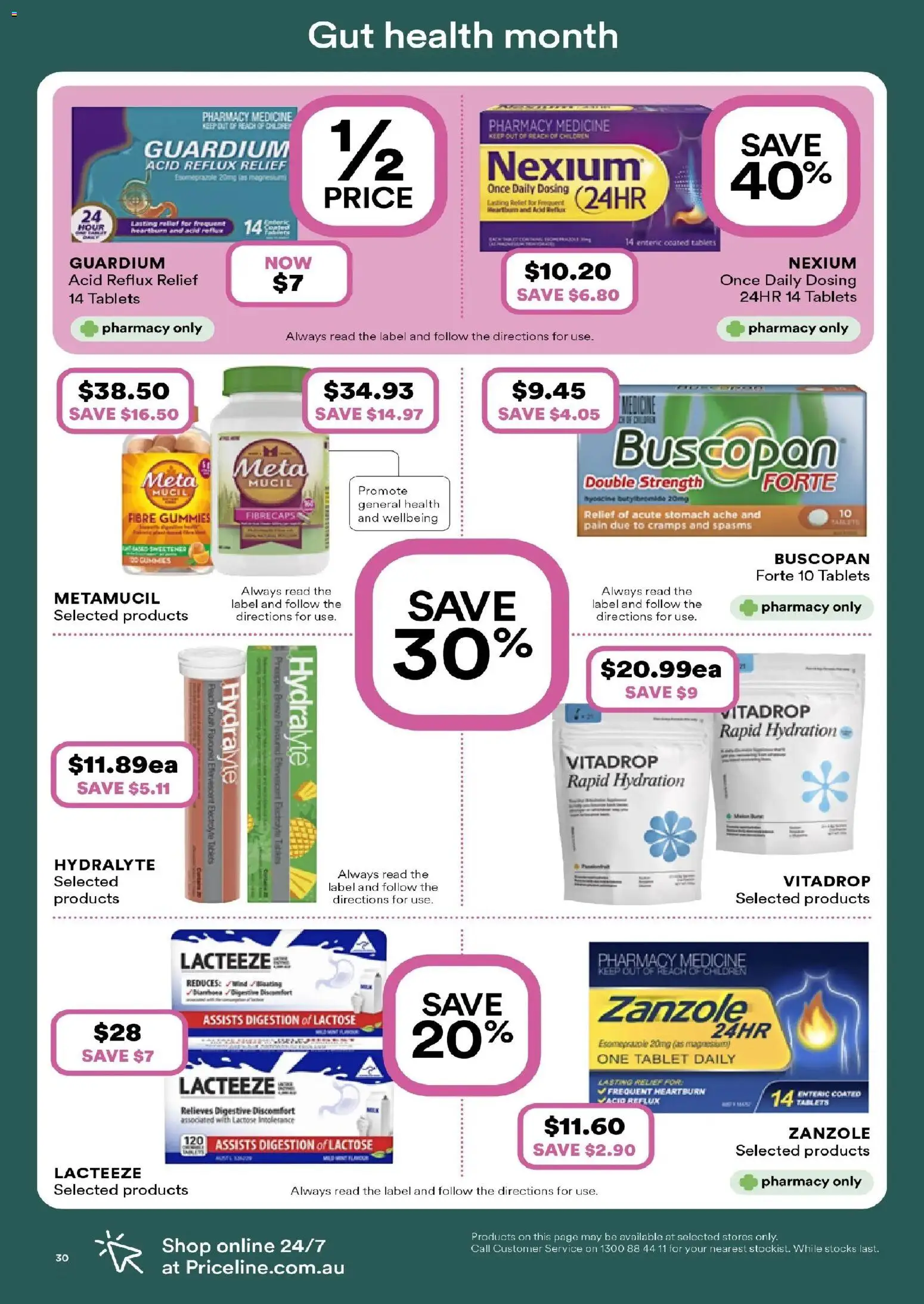 Priceline Pharmacy catalogue - valid from 19.02.2026 | Page: 30 | Products: Pineapple, Peach, Tablet, Tablets