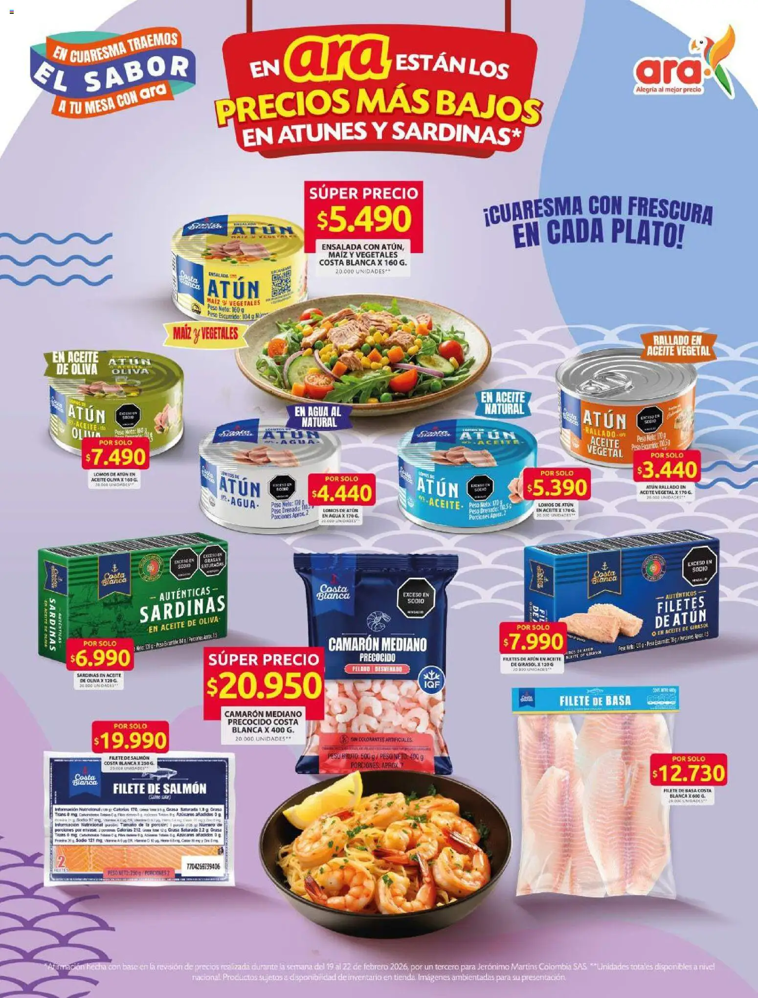 Ara revista - valida desde el 24.02.2026 | Página: 5 | Productos: Ensalada, Peso, Maiz, Aceite