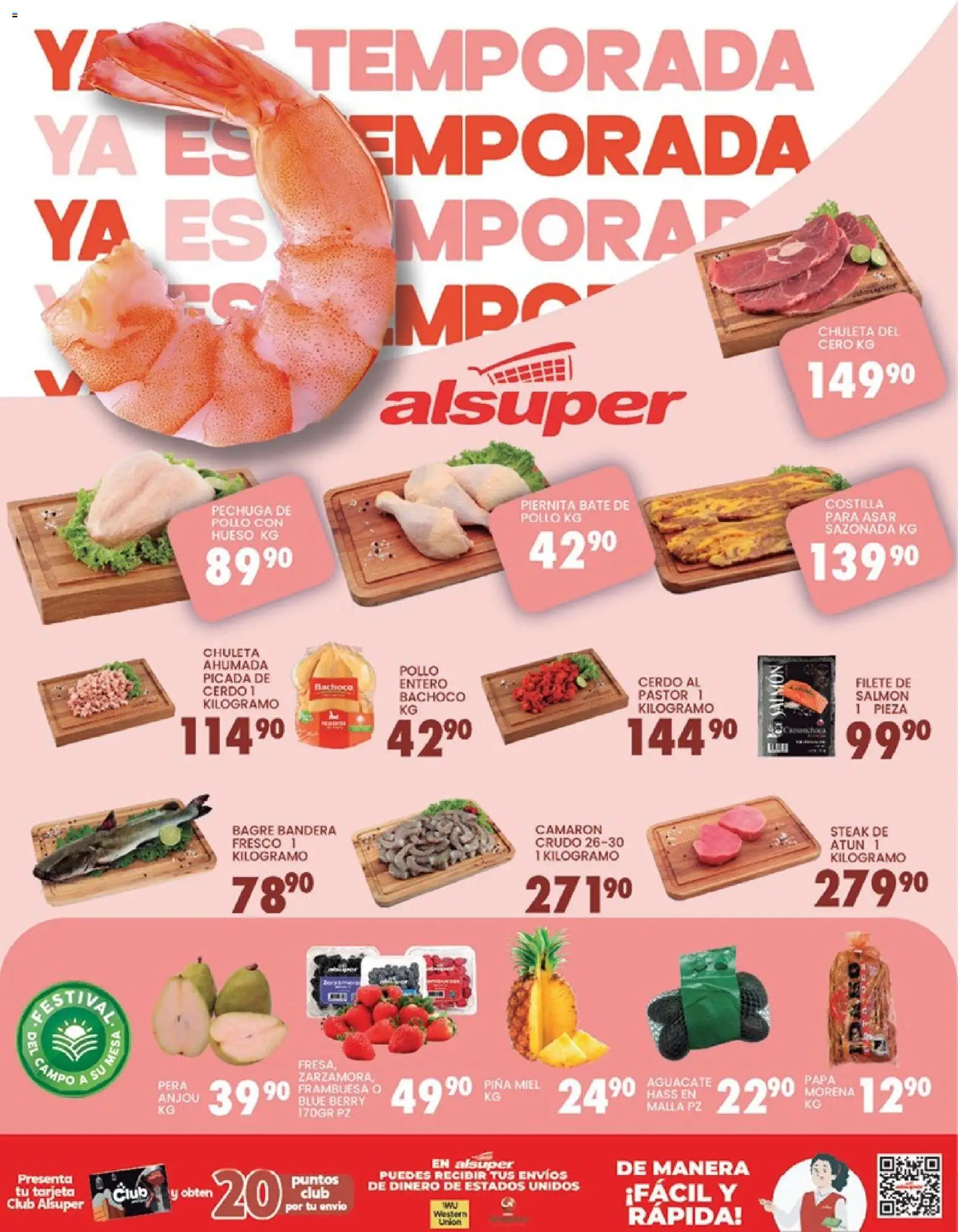 Nuevas ofertas de Alsuper válidas en toda la República Mexicana desde el 20.02.2026. ¡Encuentra las mejores ofertas en Alsuper folleto Zacatecas! | Página: 8 | Productos: Papa, Atún, Aguacate, Cerdo