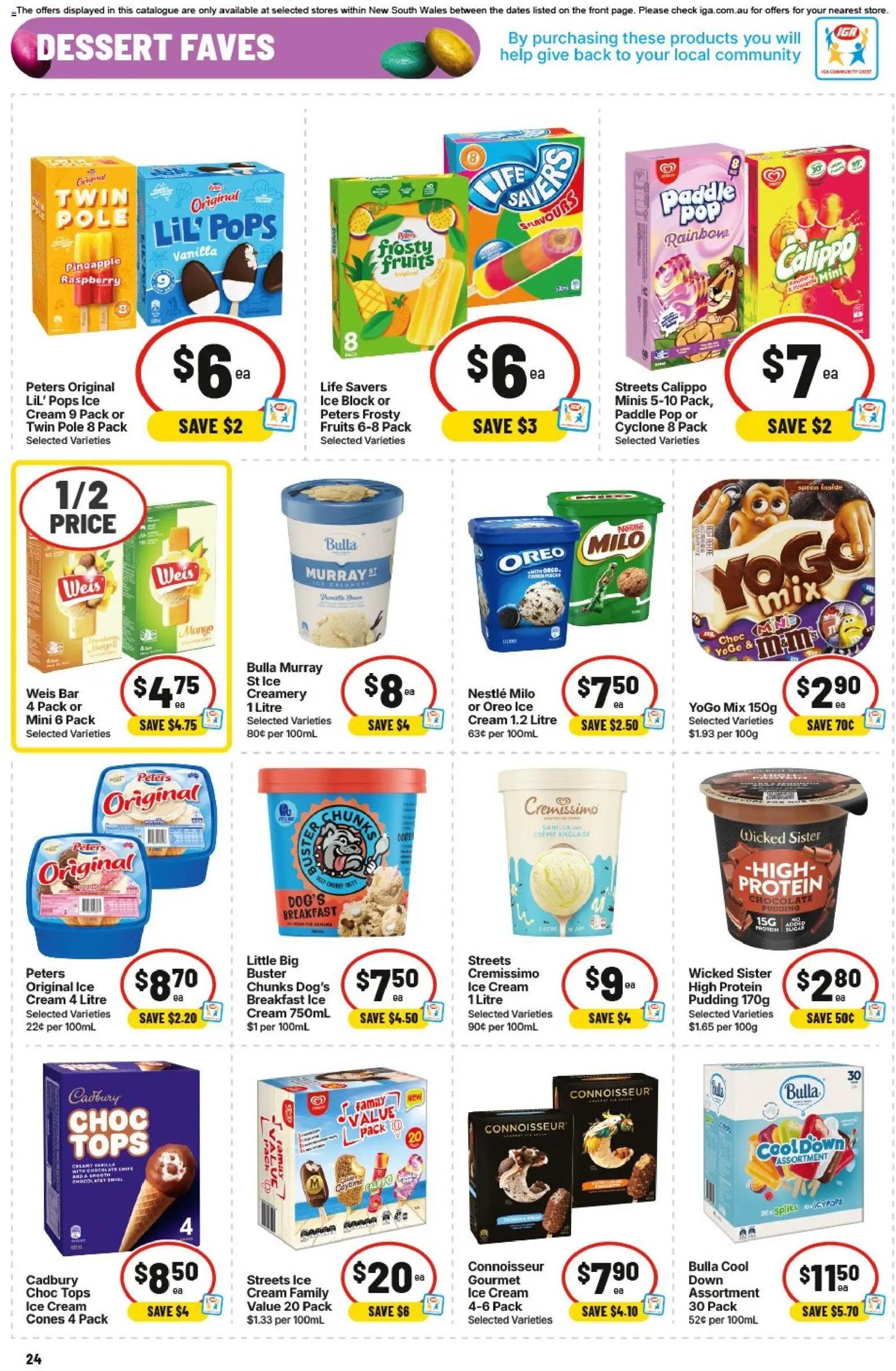 IGA catalogue - valid from 01.04.2026 | Page: 27 | Products: Chocolate, Cream, Mango, Raspberry
