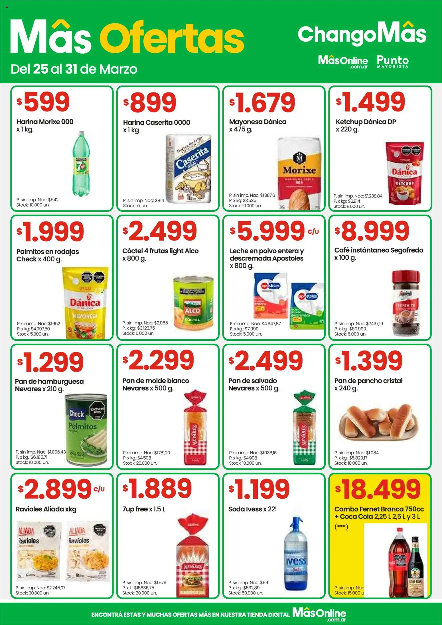 Changomas ofertas │ válido desde el 25.03.2026 | Página: 5 | Productos: Molde, Fernet, Soda, Leche